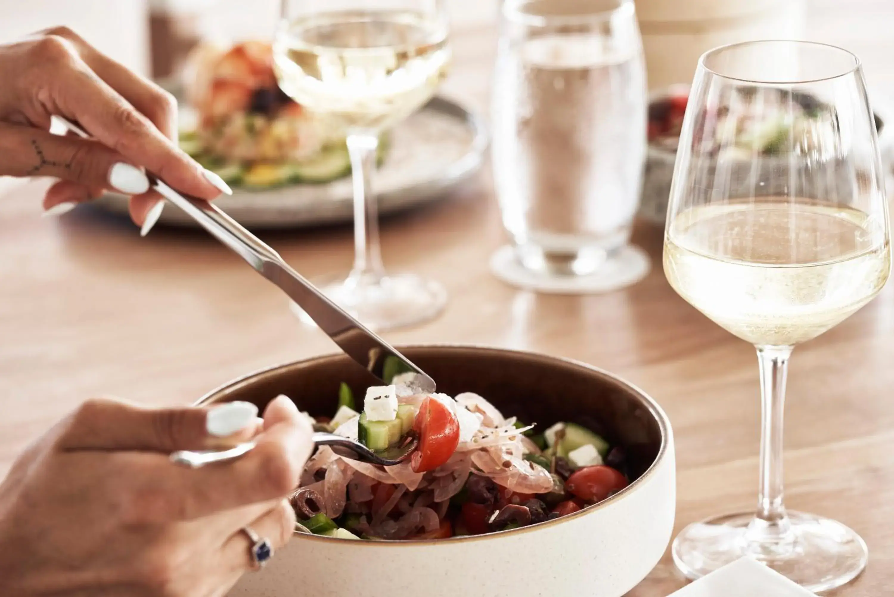 Food and drinks in Nikki Beach Resort & Spa Santorini Food and drinks in Nikki Beach Resort & Spa Santorini