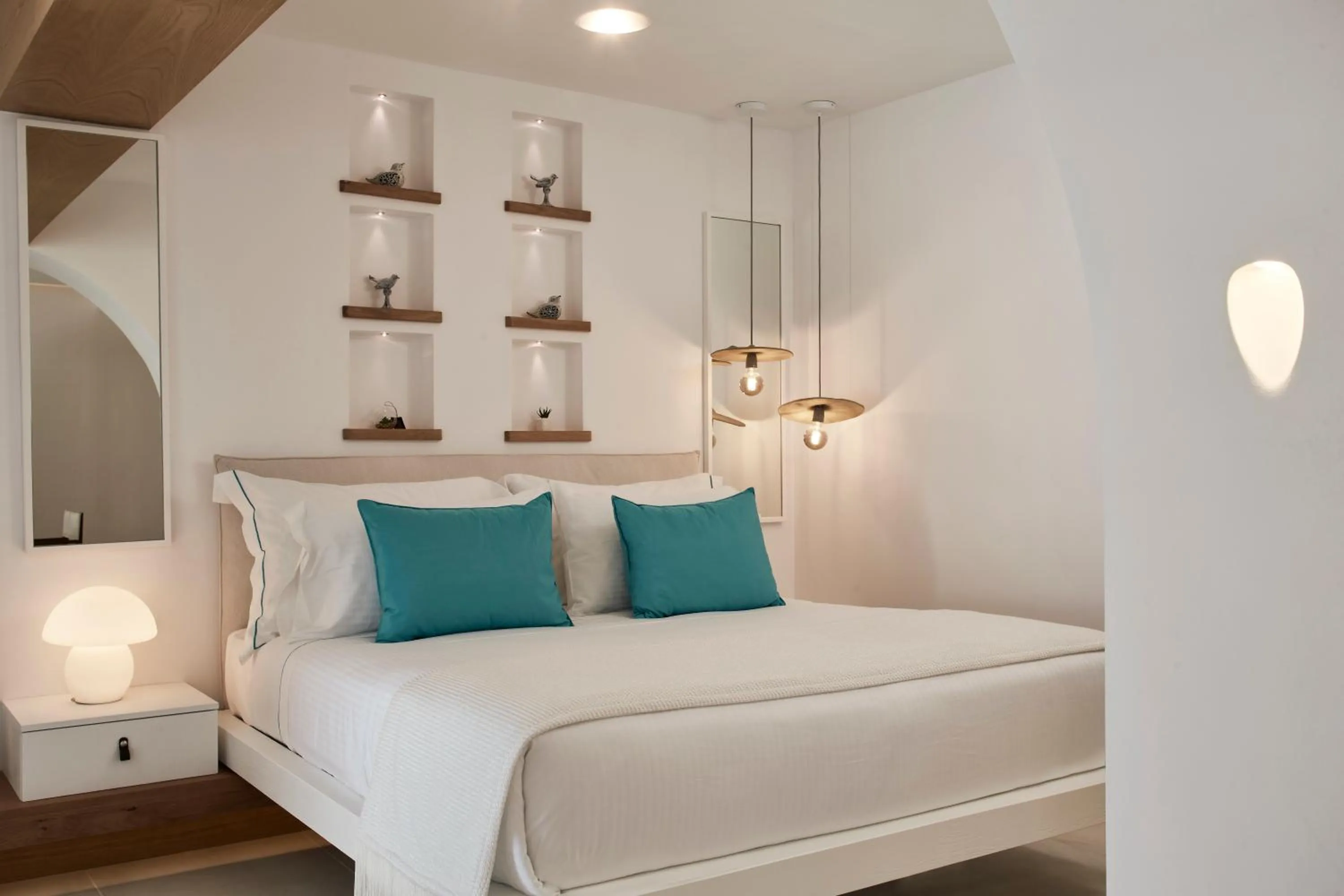 Bedroom, Bed in Nikki Beach Resort & Spa Santorini