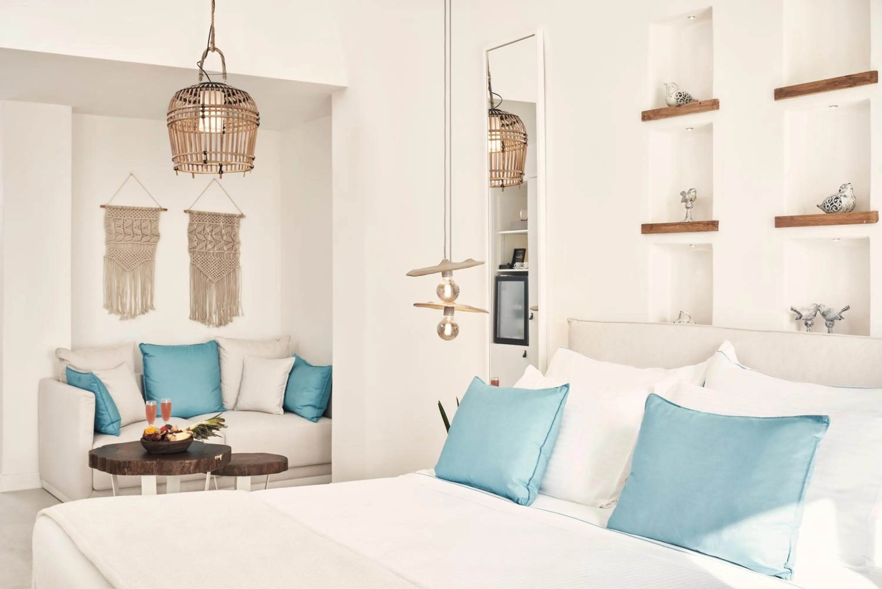 Bed in Nikki Beach Resort & Spa Santorini