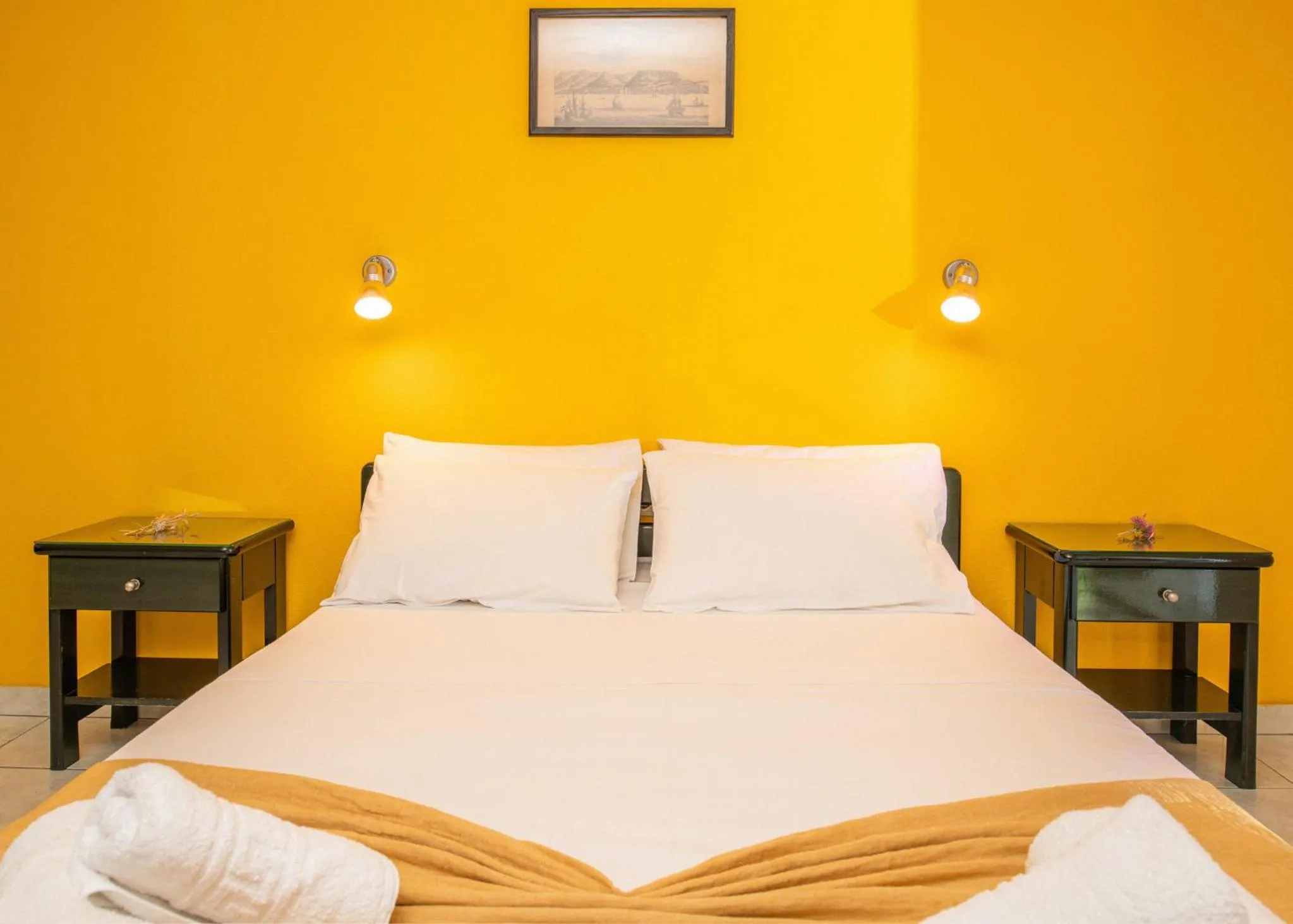 Bed in Sea View Hotel