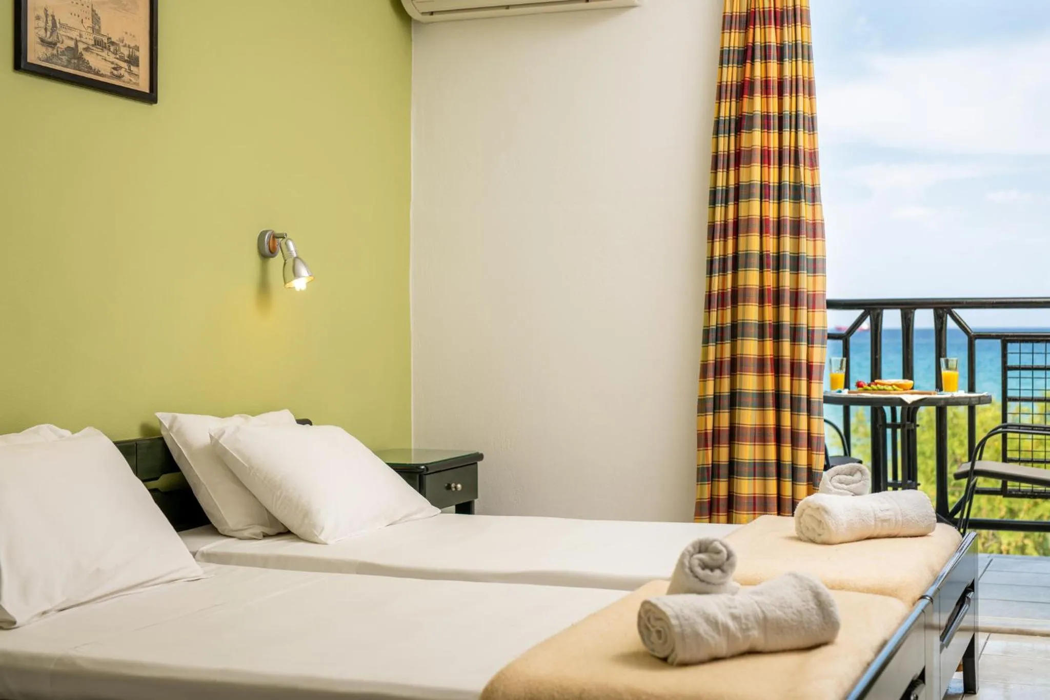 Bed in Sea View Hotel