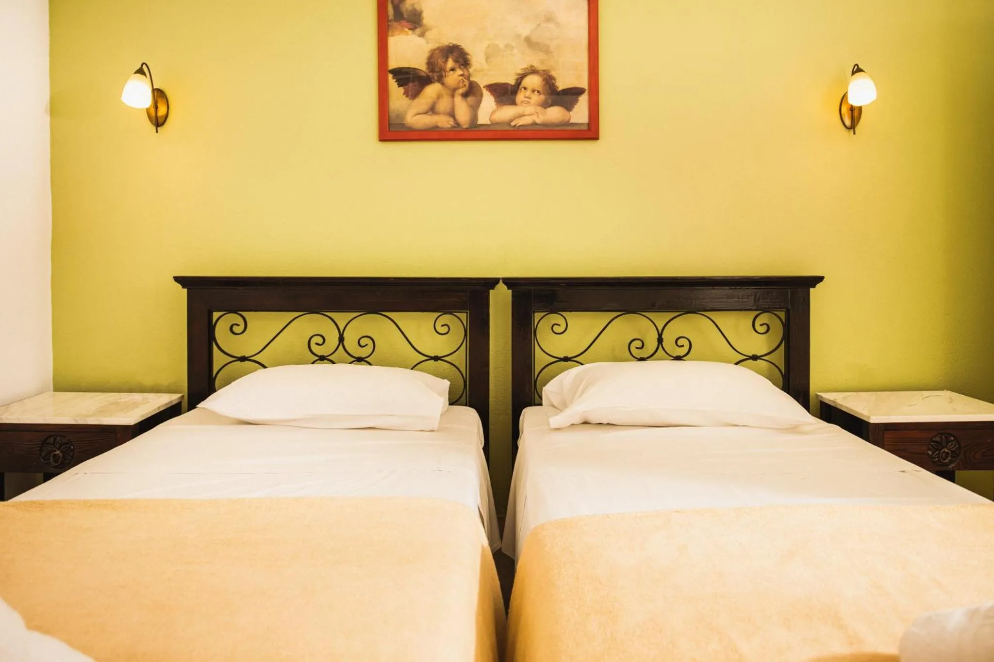 Bed in Sea View Hotel