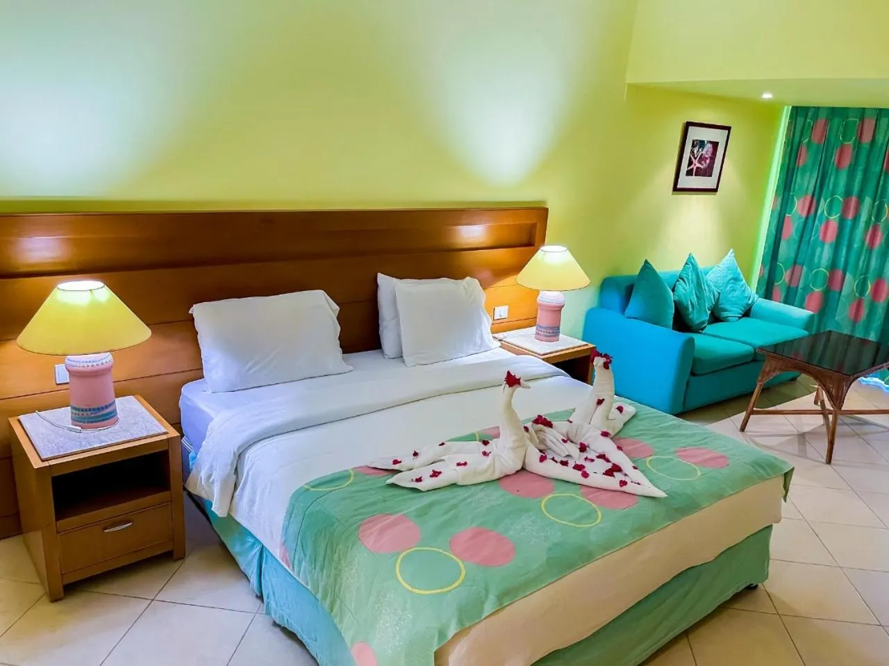 Seating area, Bed in TIME Coral Nuweiba Resort