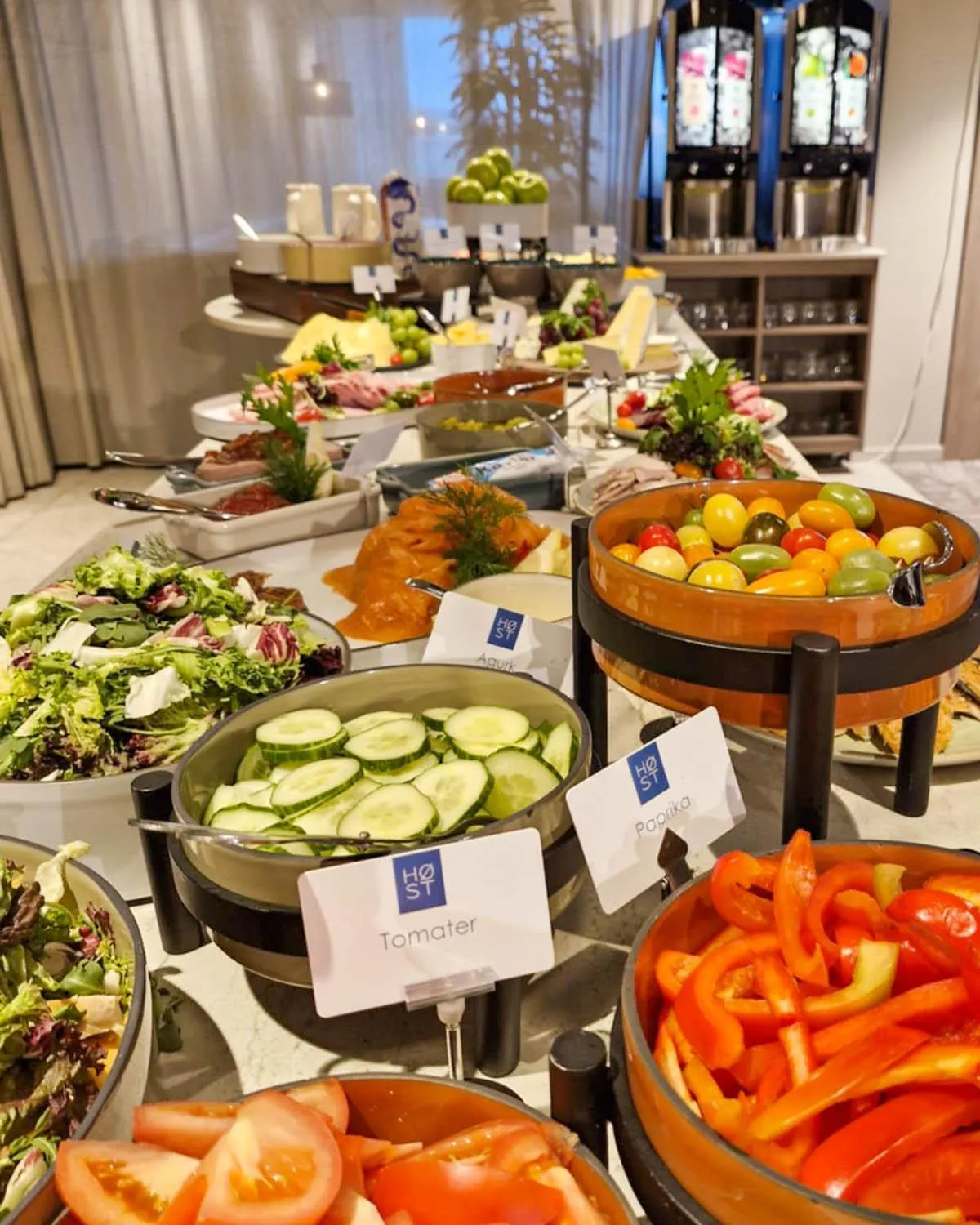 Buffet breakfast in Frichs Hotel Hamar