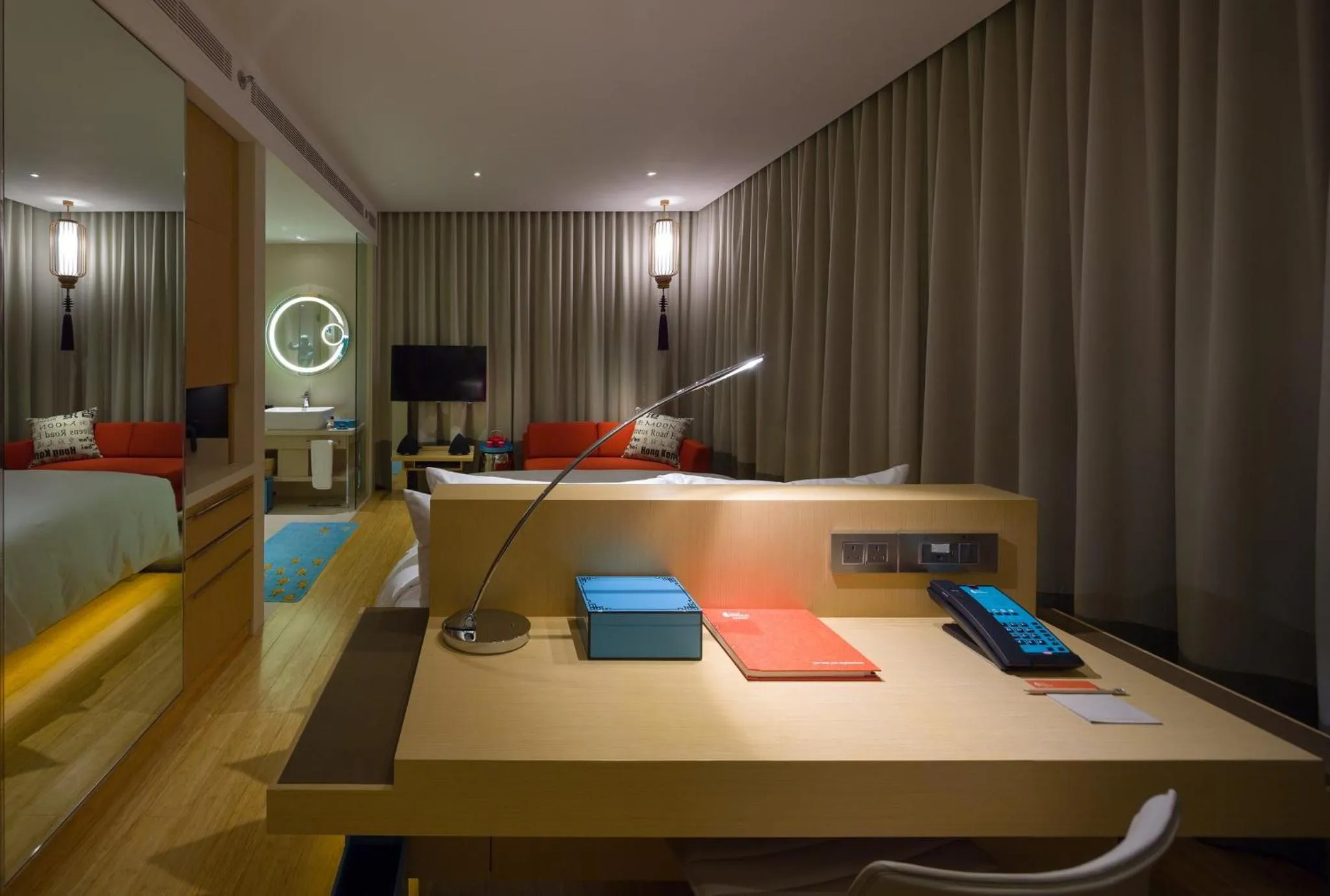 Photo of the whole room, Bed in Hotel Indigo Hong Kong Island by IHG