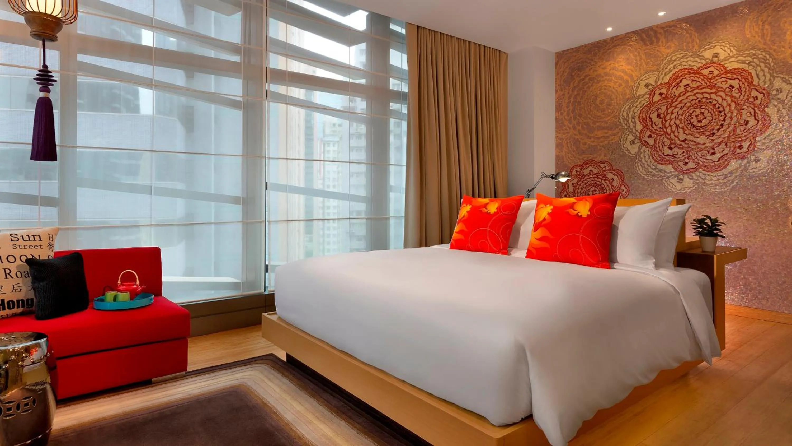 Photo of the whole room, Bed in Hotel Indigo Hong Kong Island by IHG