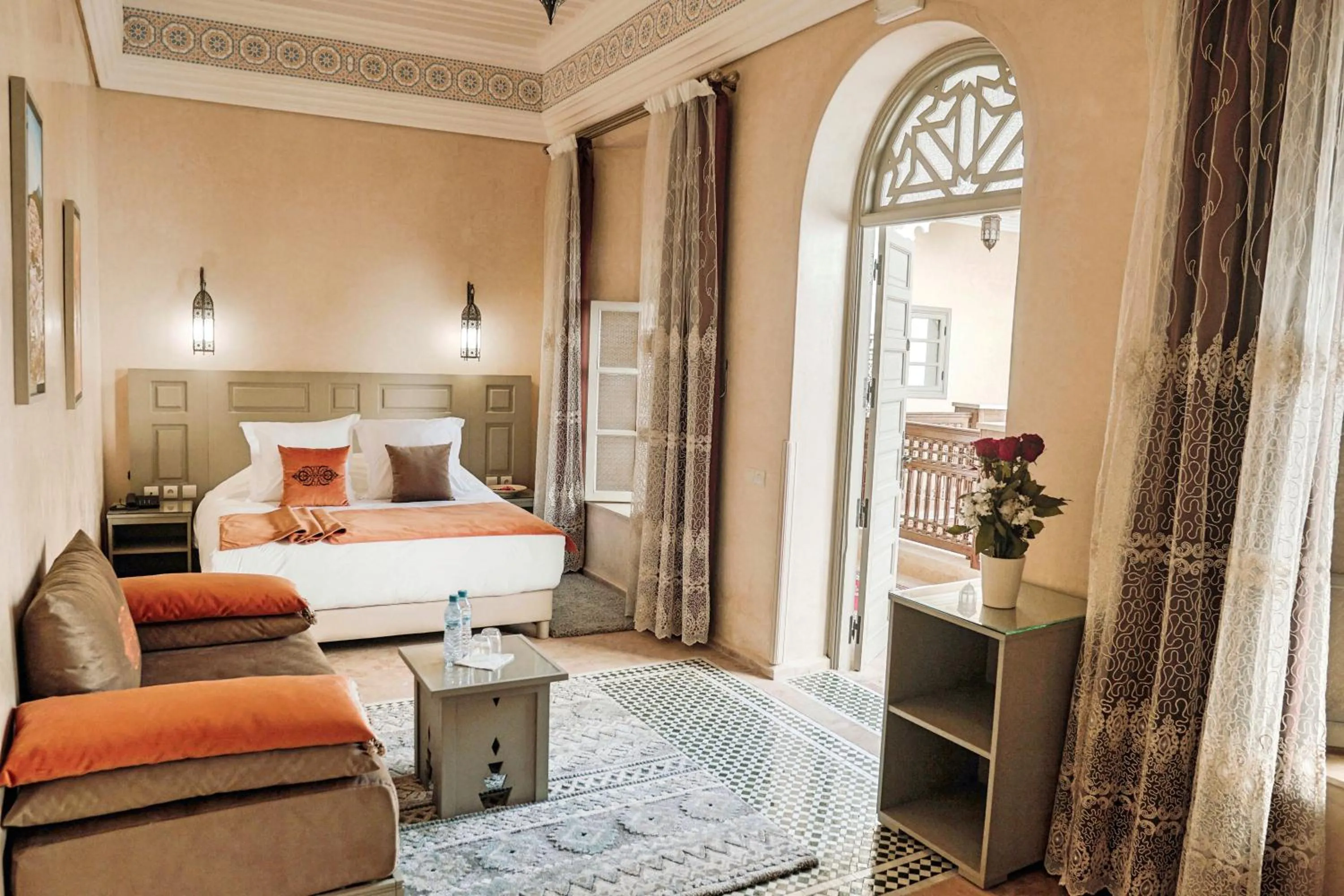Bed in Riad Zidania