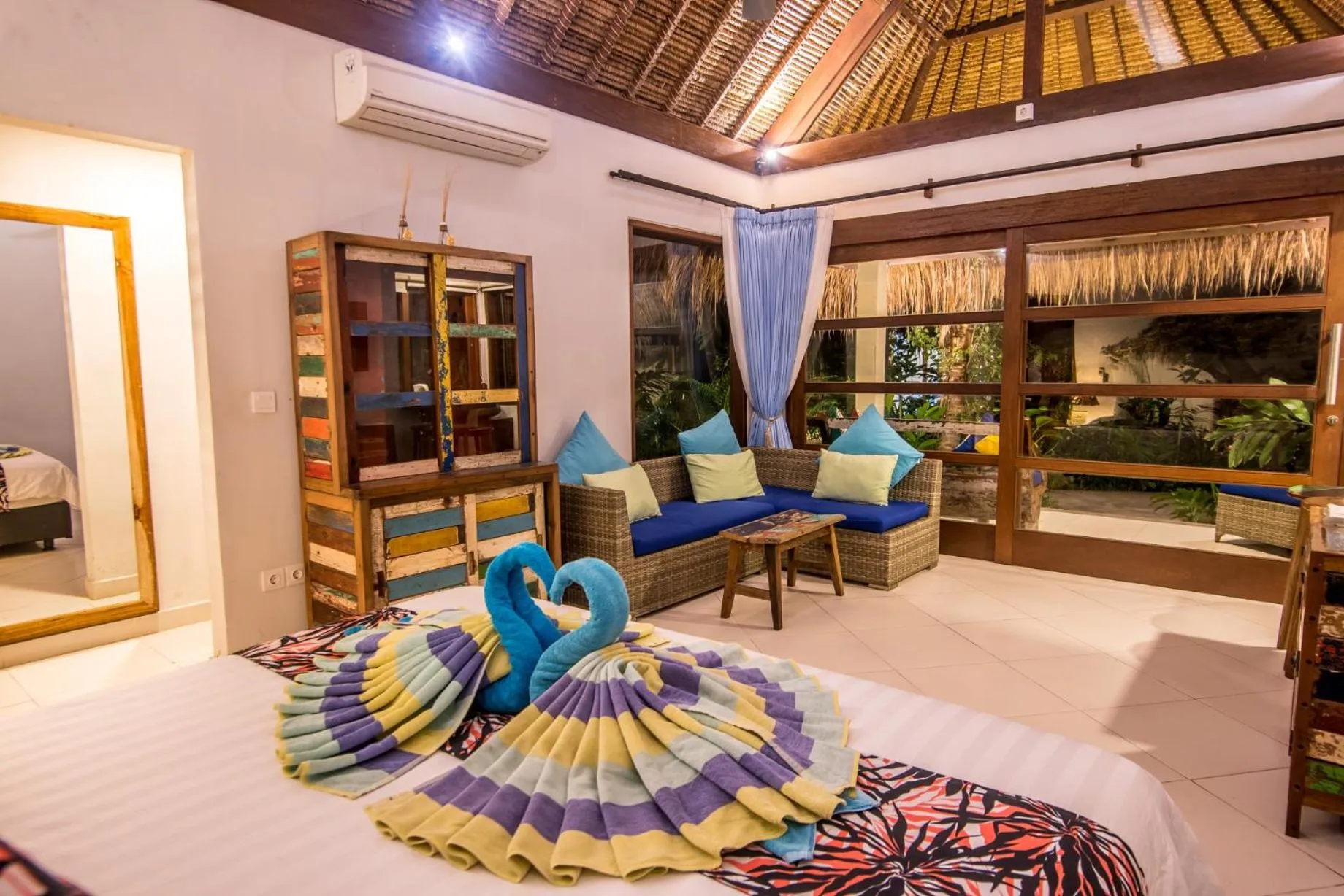 Seating area in Bali Santi Bungalows