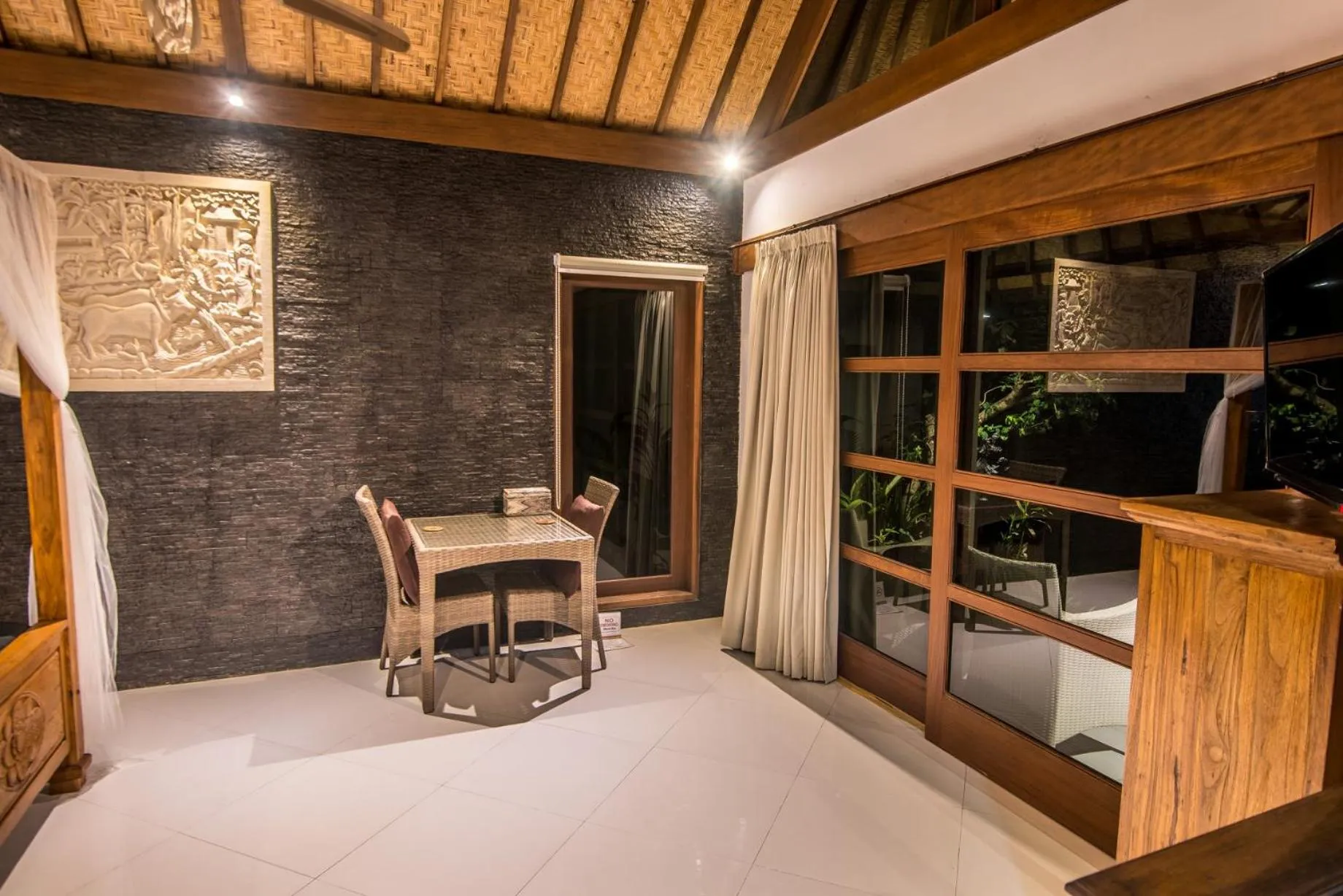 Seating area in Bali Santi Bungalows