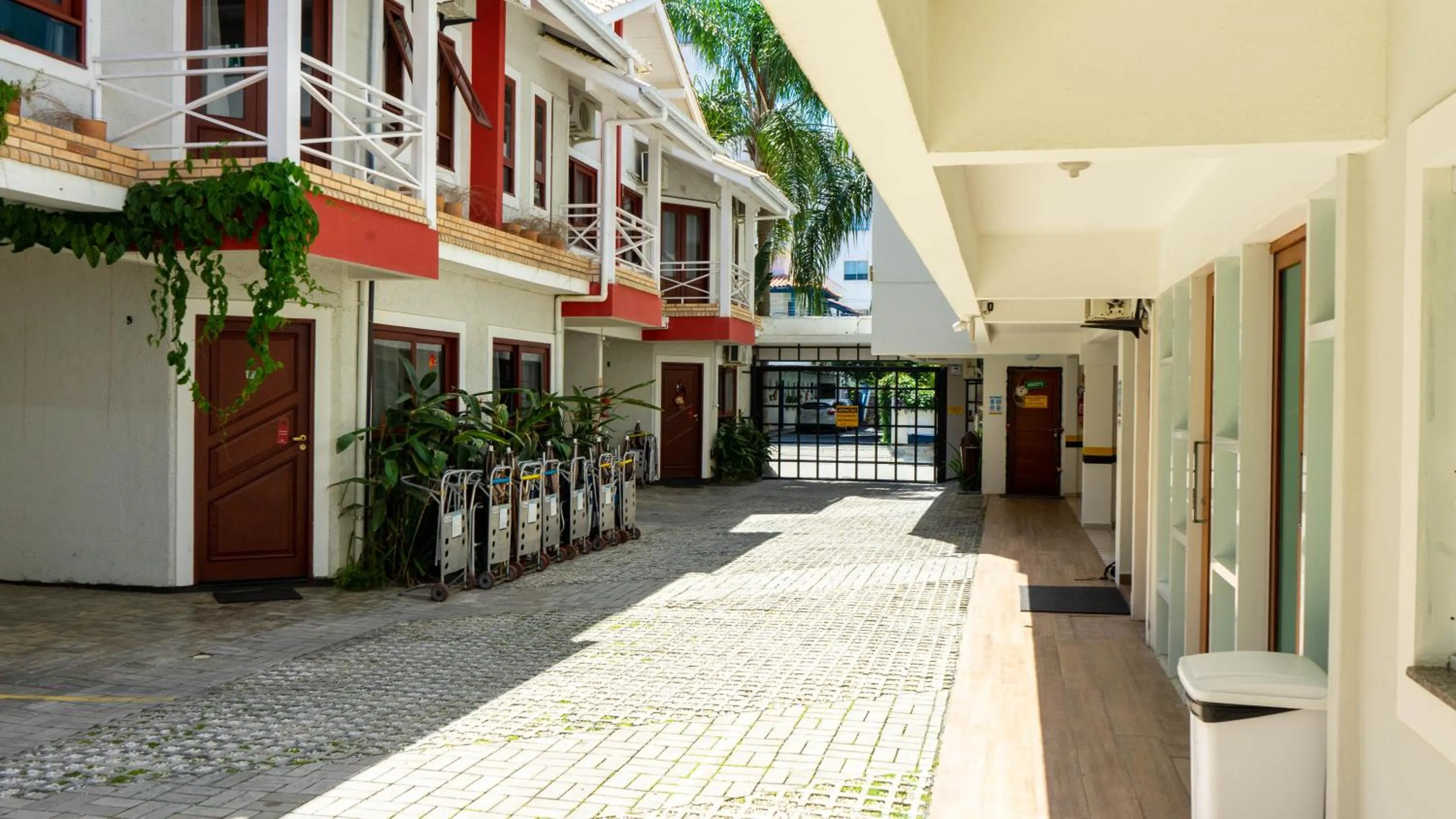 Inner courtyard view in Pousada Cristalmar