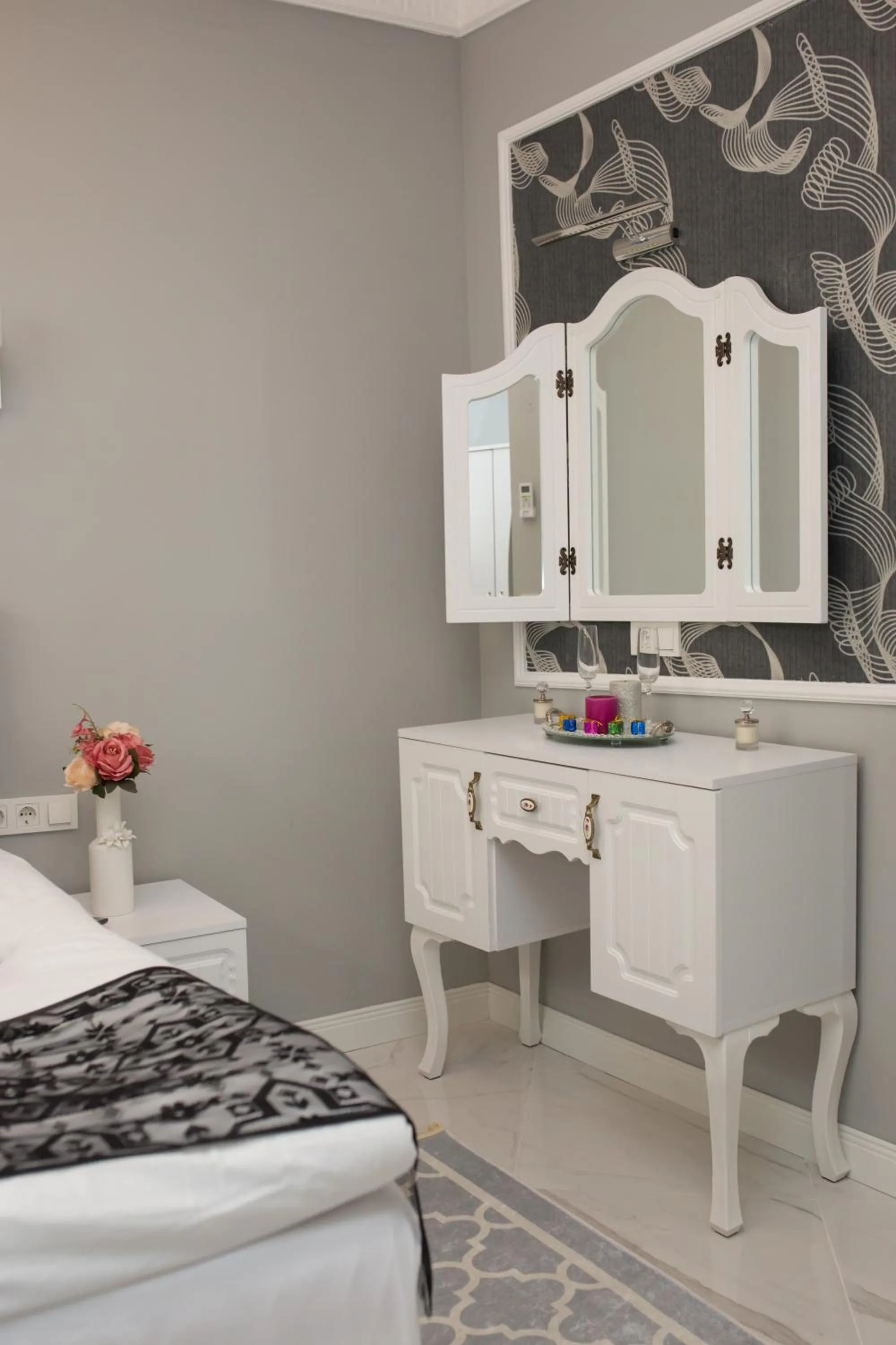 Coffee/tea facilities, Bed in Little Palace Blue Apartment