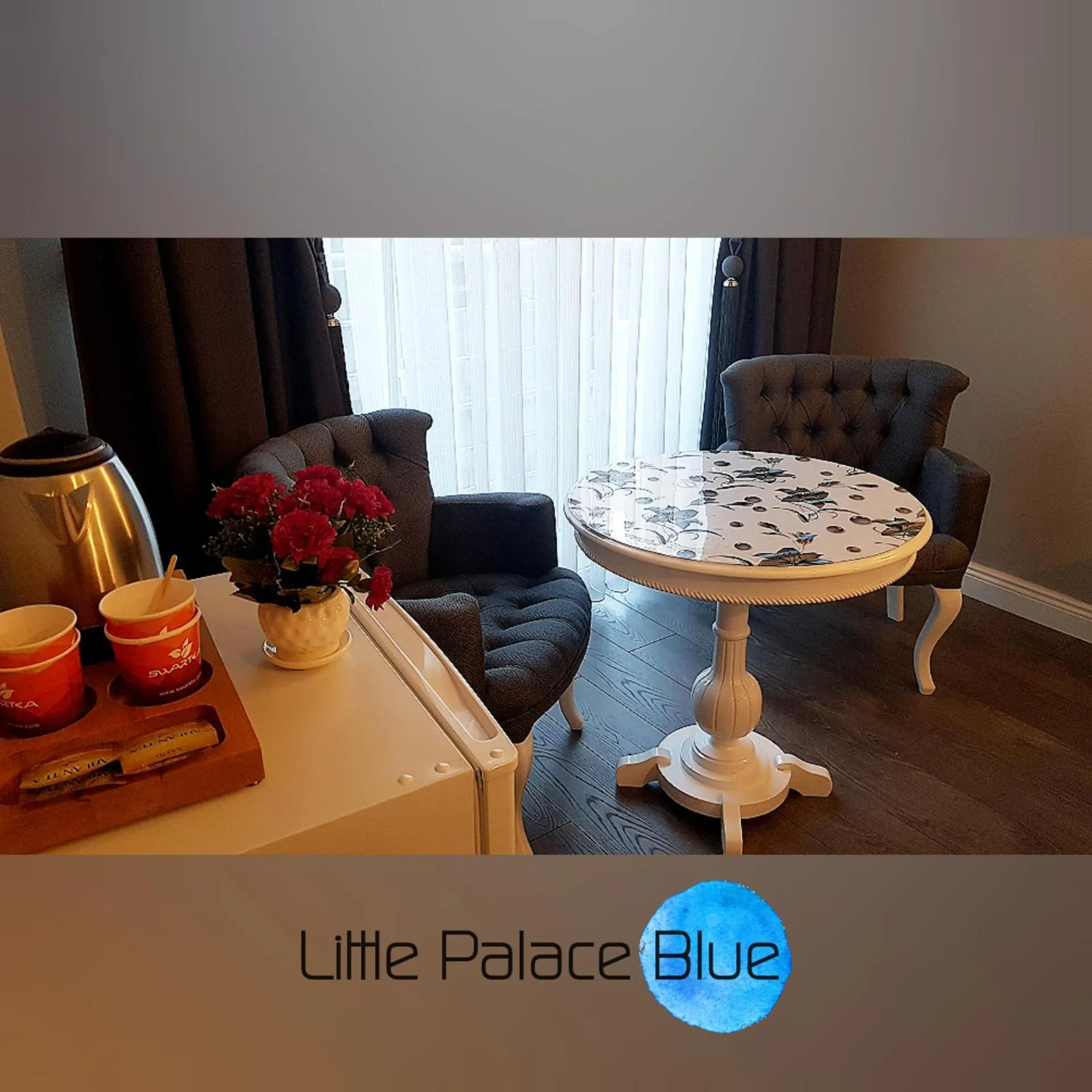Living room in Little Palace Blue Apartment