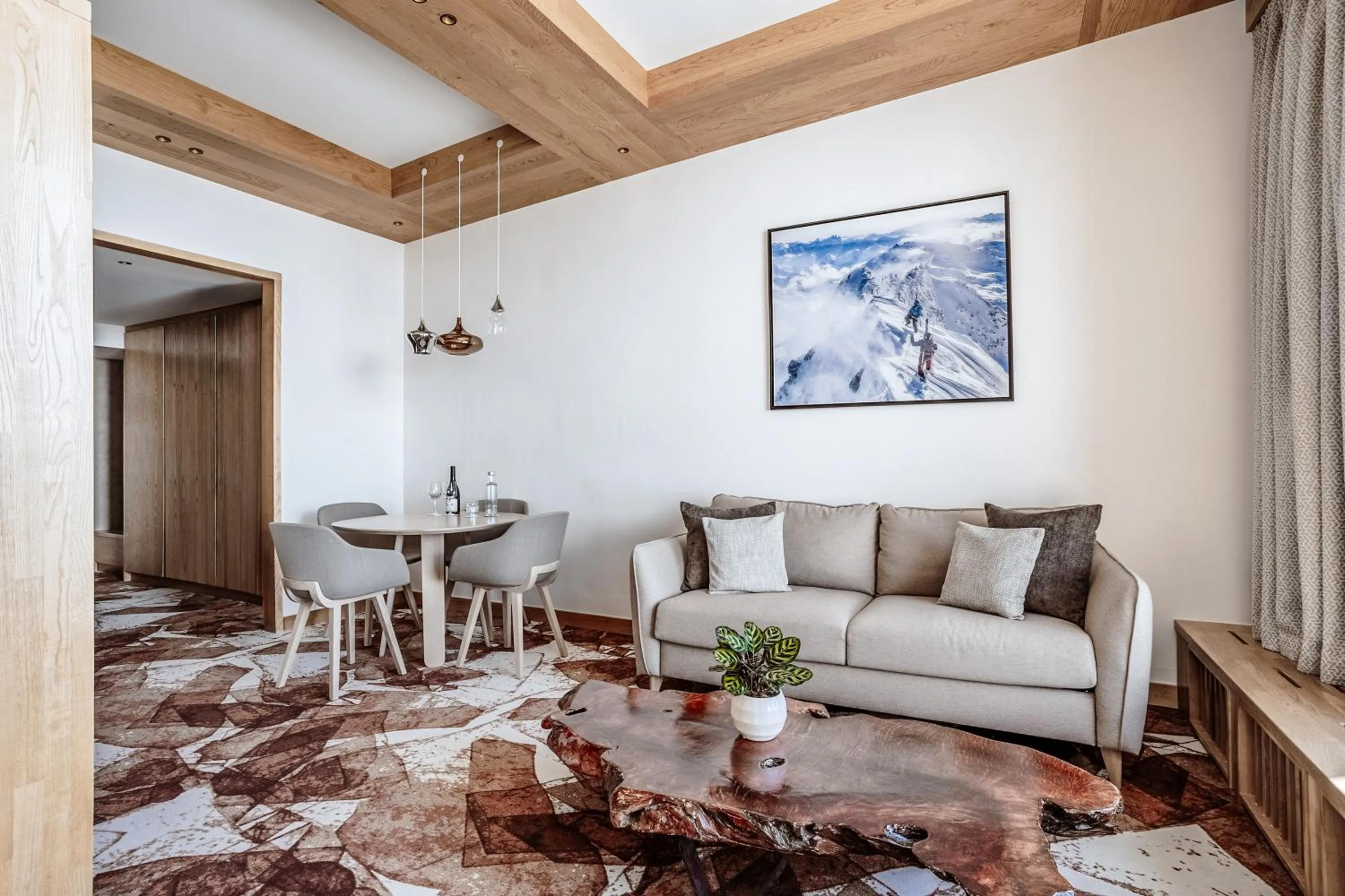 Living room in Hotel Annapurna