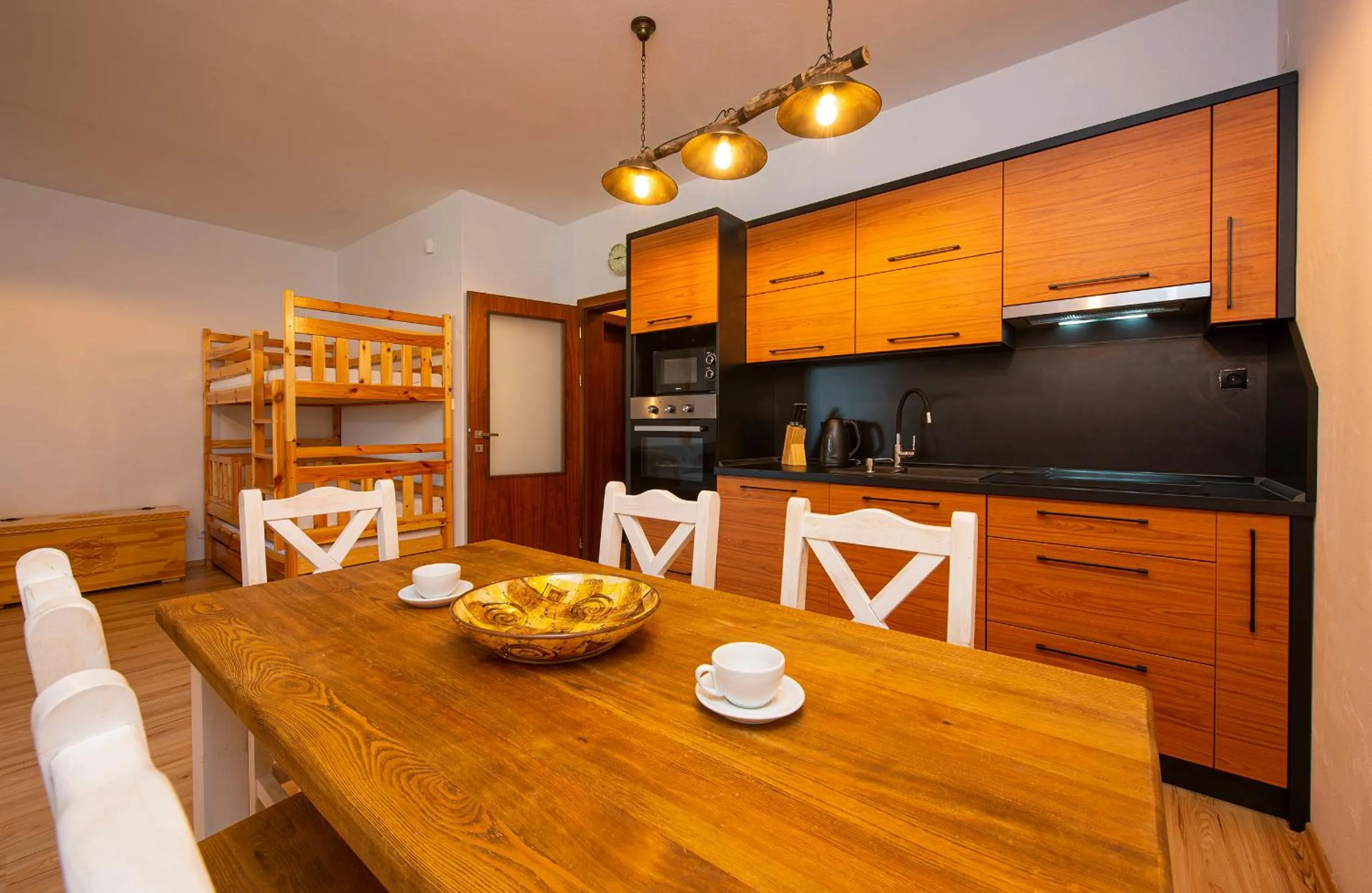 kitchen in Apartmany Sileas