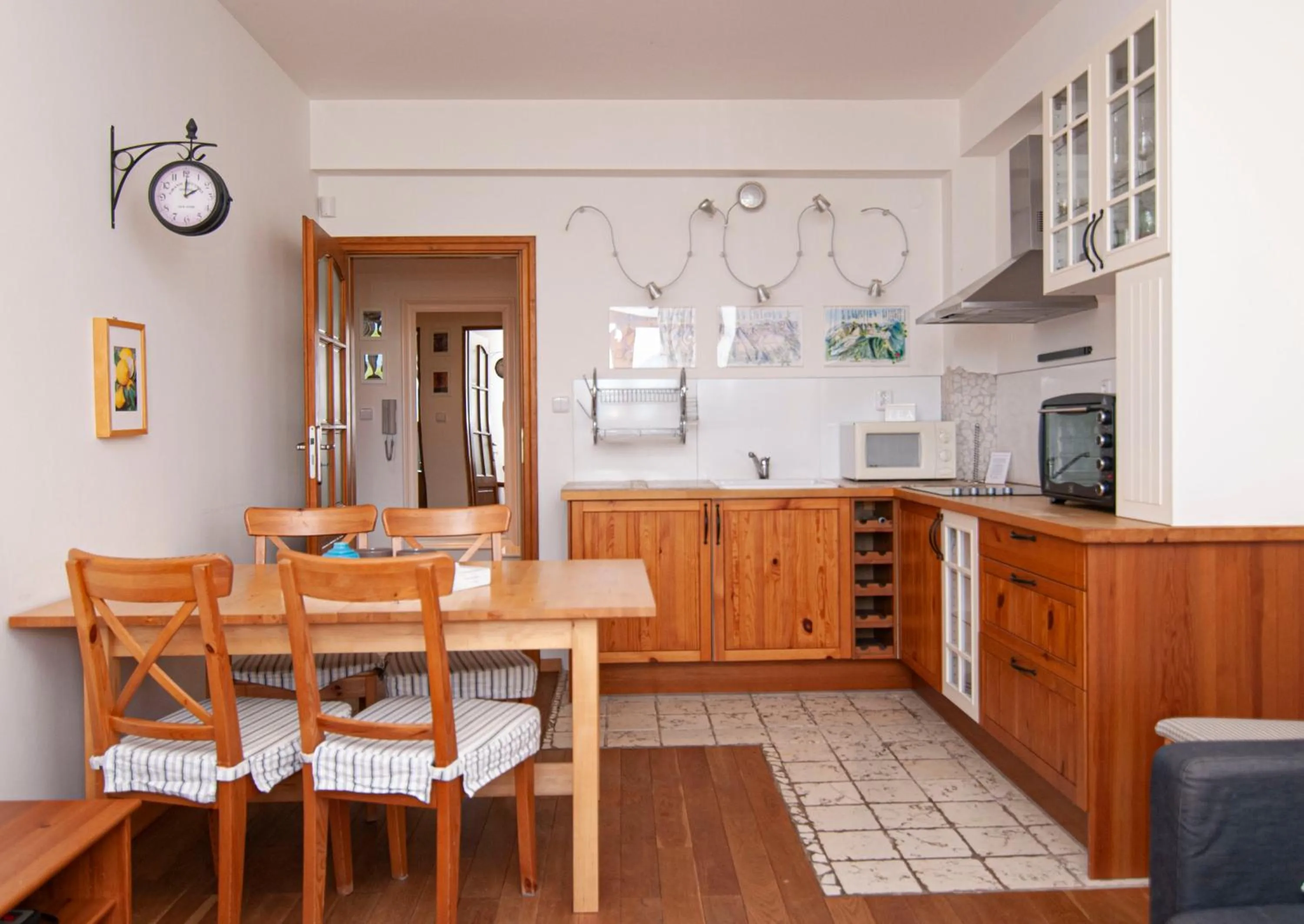 Kitchen or kitchenette in Apartmany Sileas