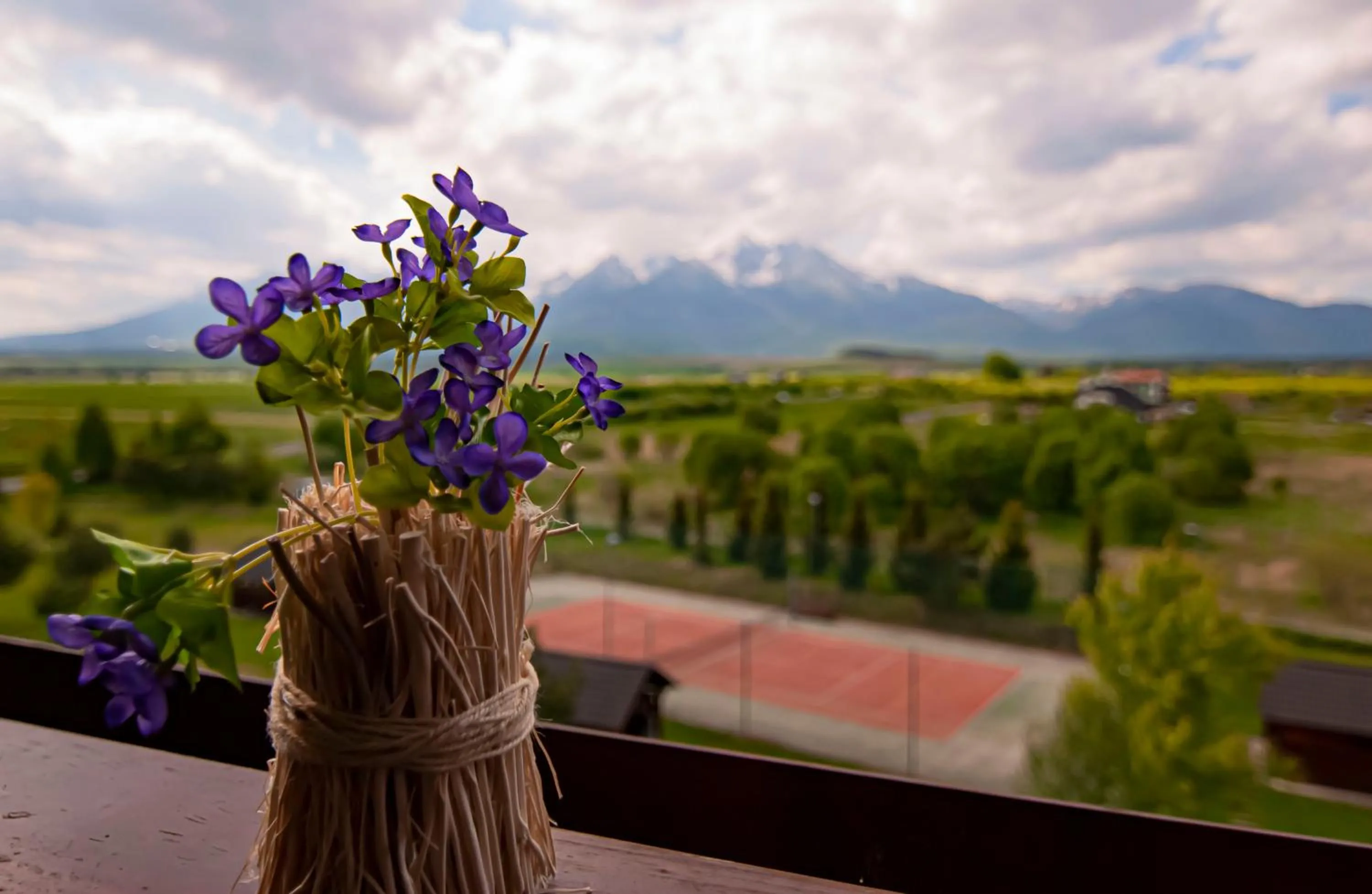 Tennis court in Apartmany Sileas