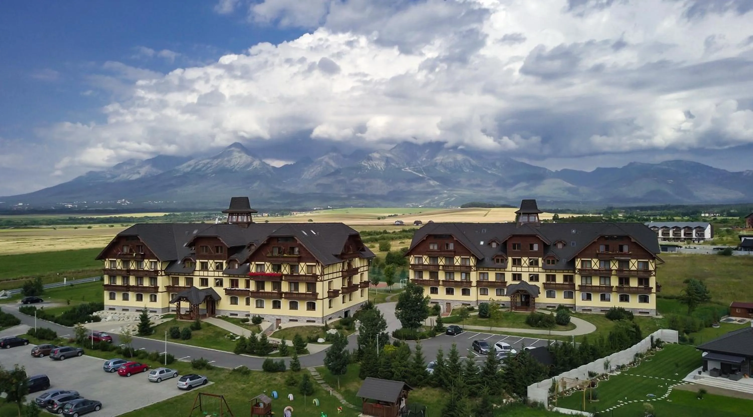 Bird's eye view in Apartmany Sileas