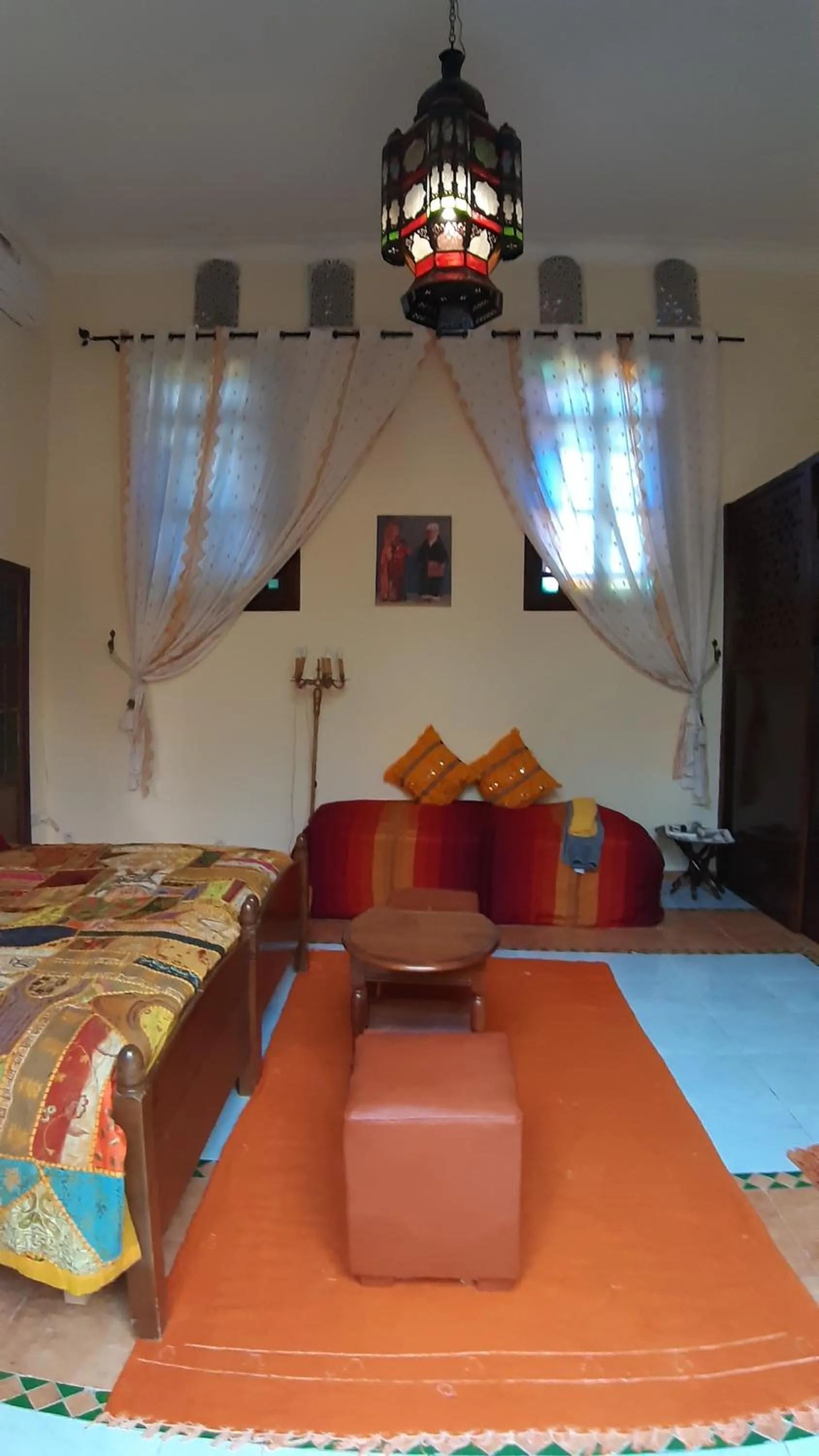 Seating area, Bed in Riad AlKATIB Meknès