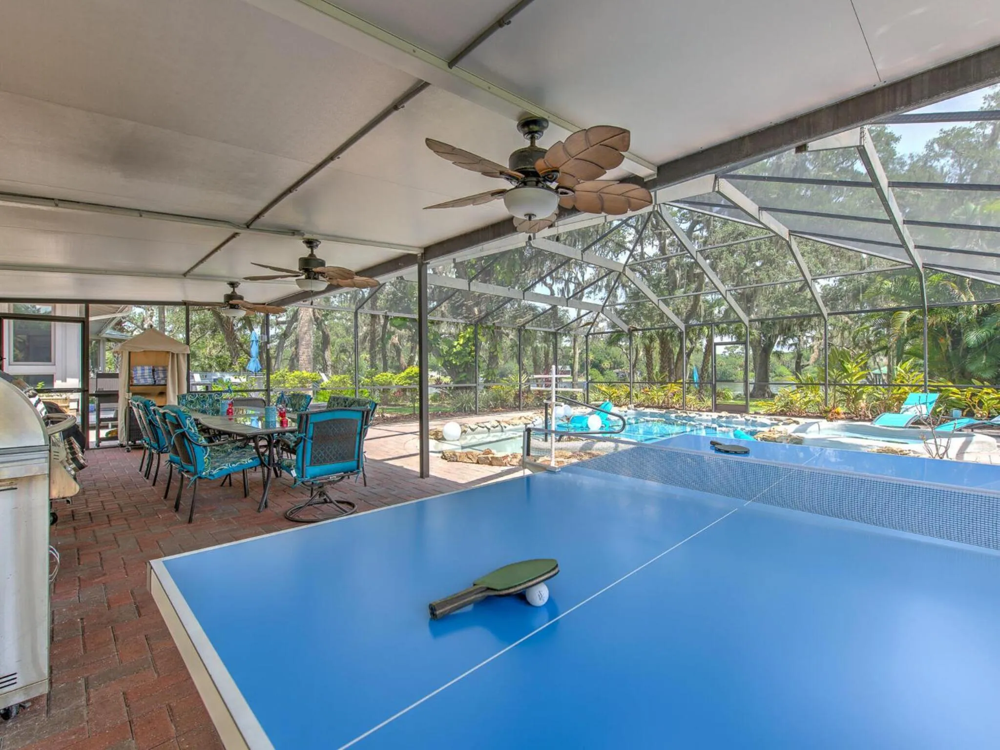 Patio in Riverbend Retreat Fla