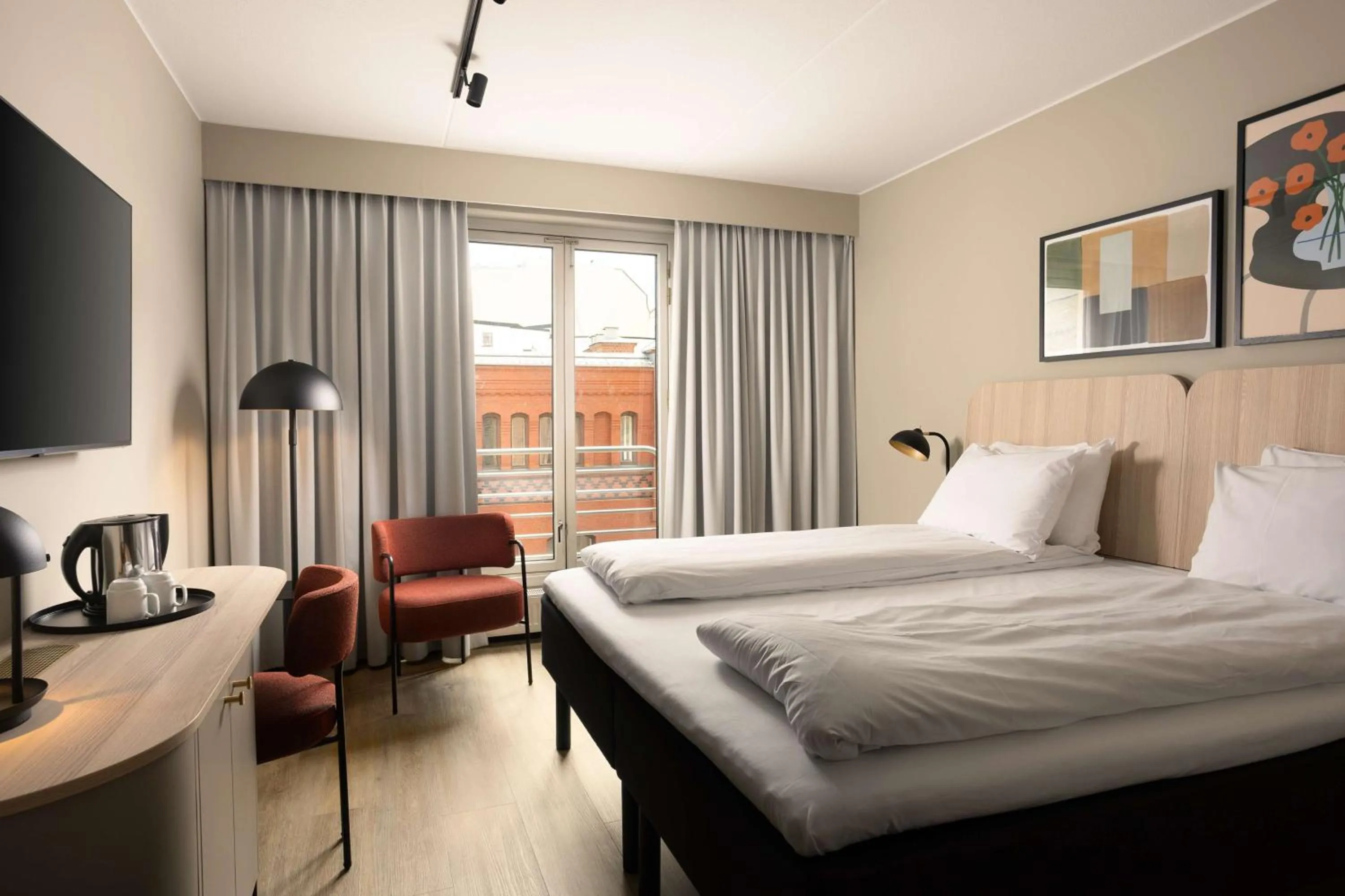 Bedroom, Bed in Scandic Victoria Oslo