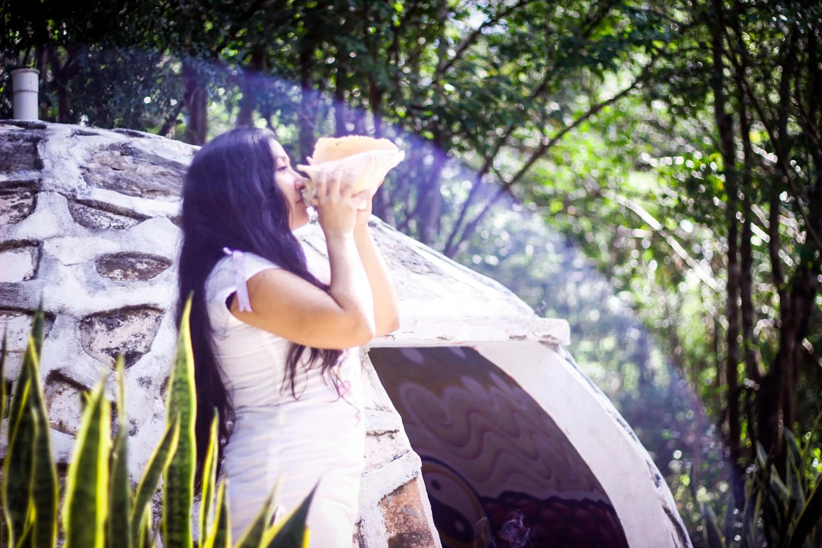 Sauna in Cabañas Santa Cruz Homún