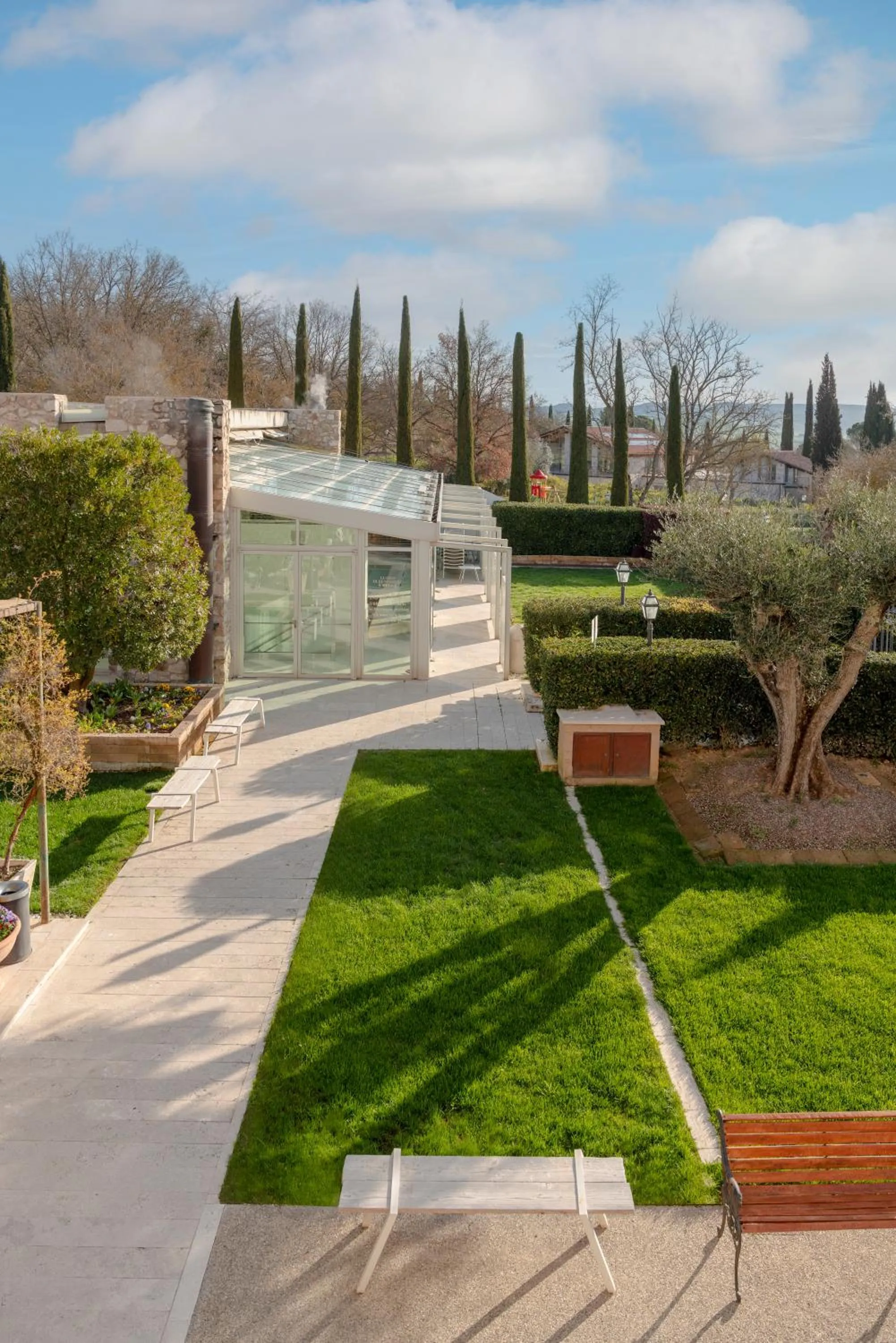 Garden view in Albergo Le Terme