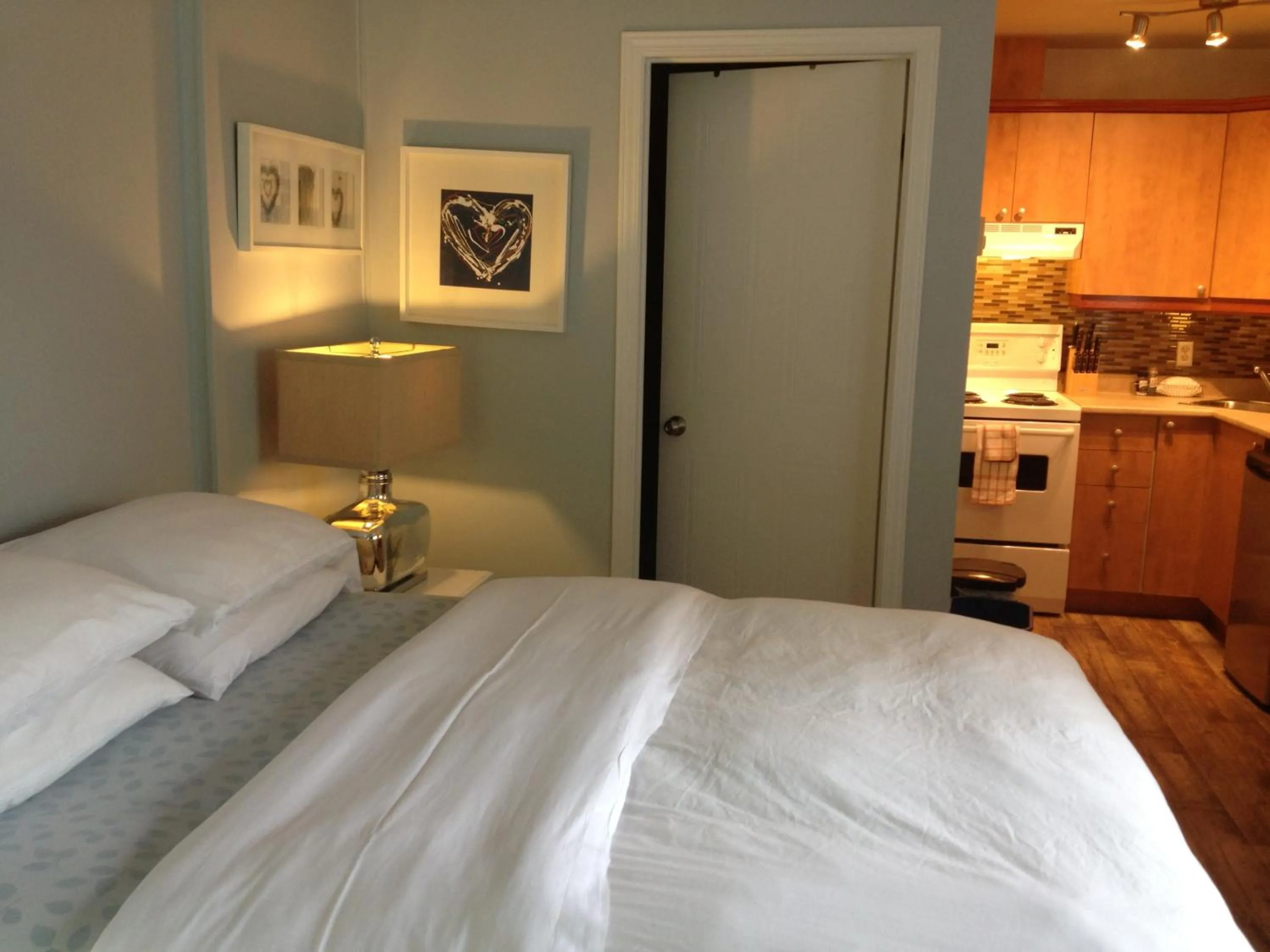 Bed in Studiotel Bromont