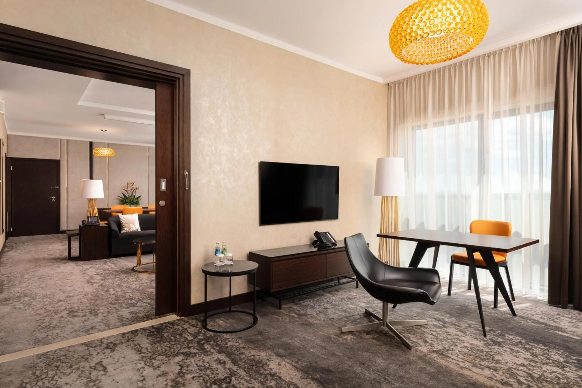 Living room in DoubleTree by Hilton Łódź