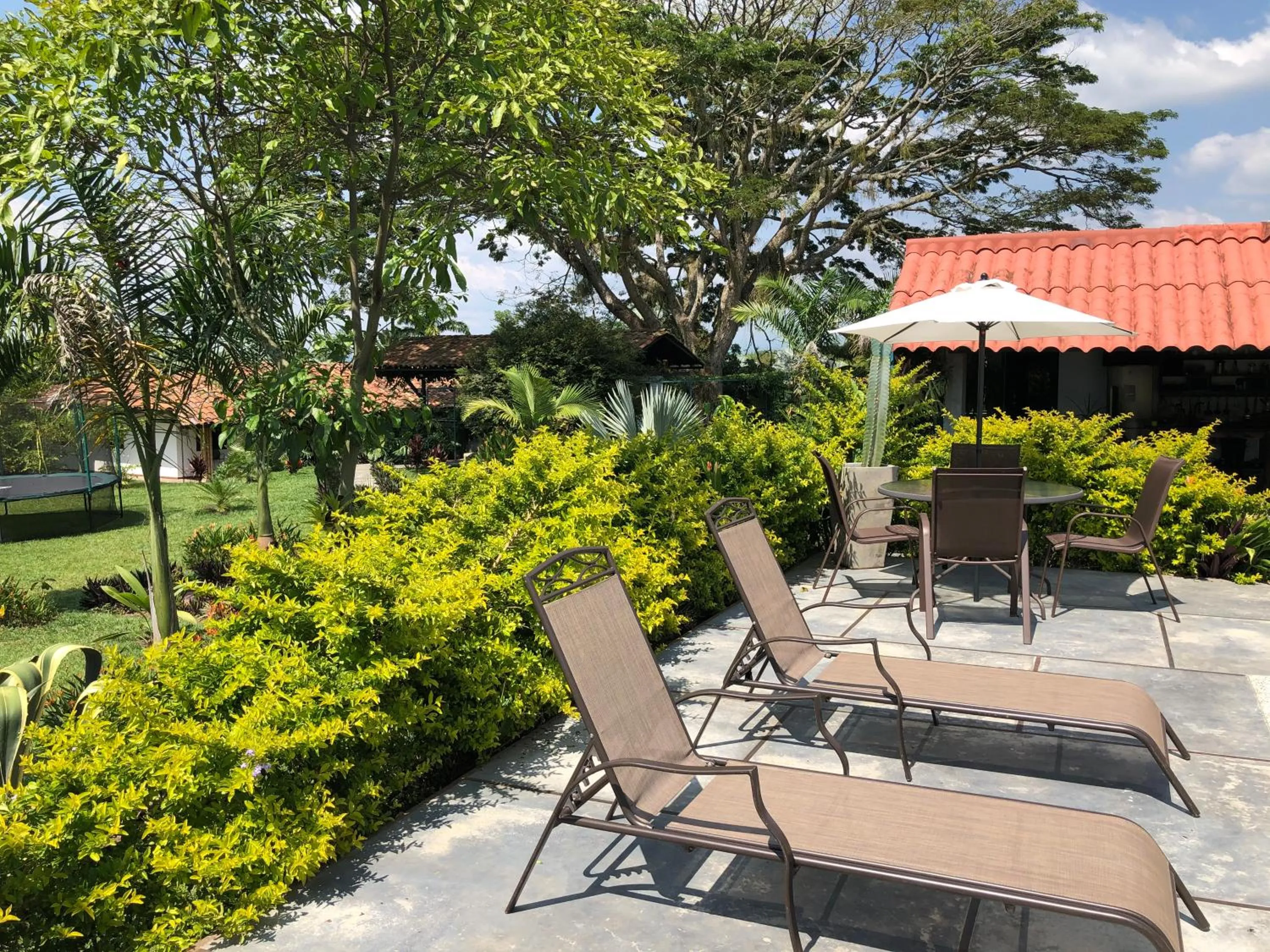 Patio in Finca Hotel Brasilia