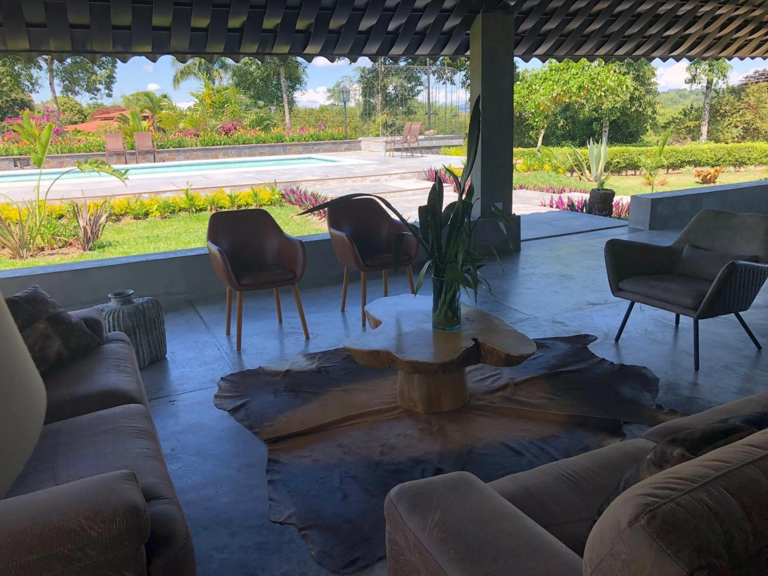 Living room in Finca Hotel Brasilia