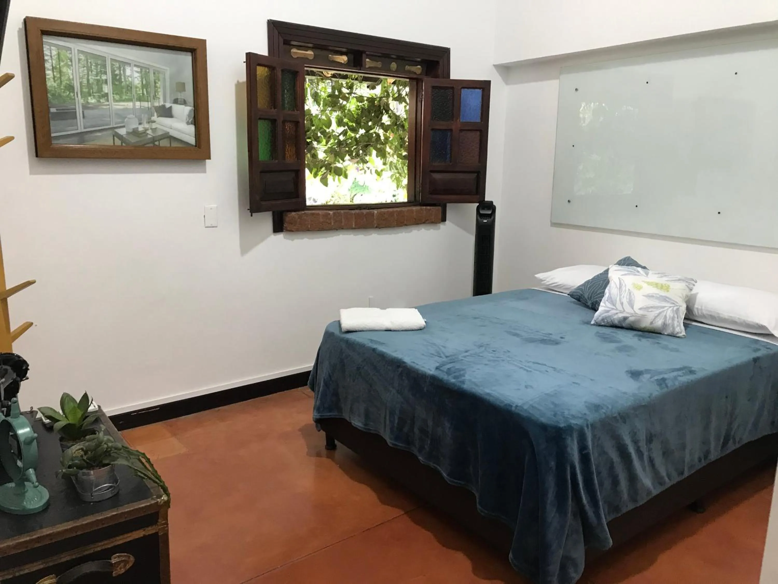 Bed in Finca Hotel Brasilia