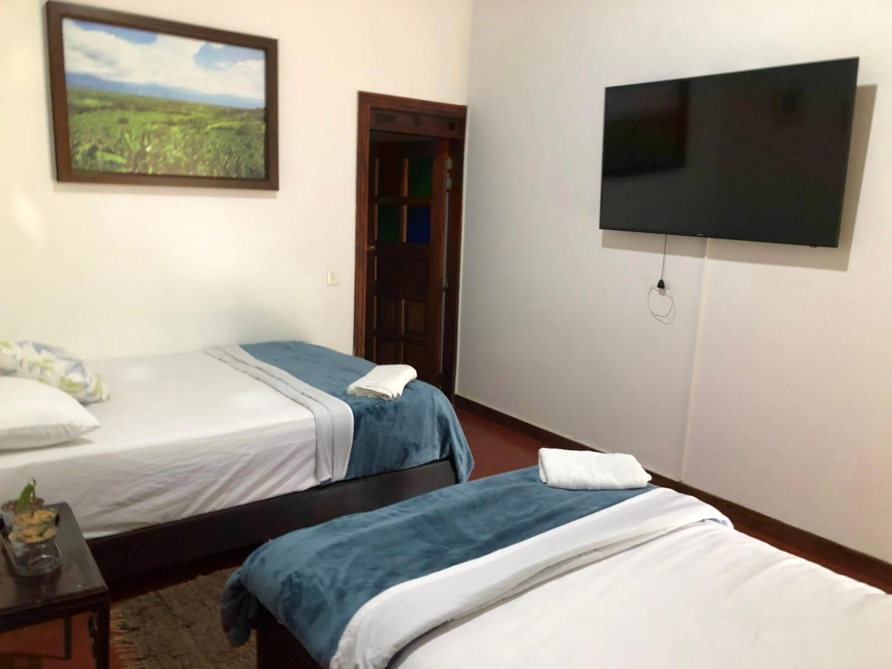 Bed in Finca Hotel Brasilia