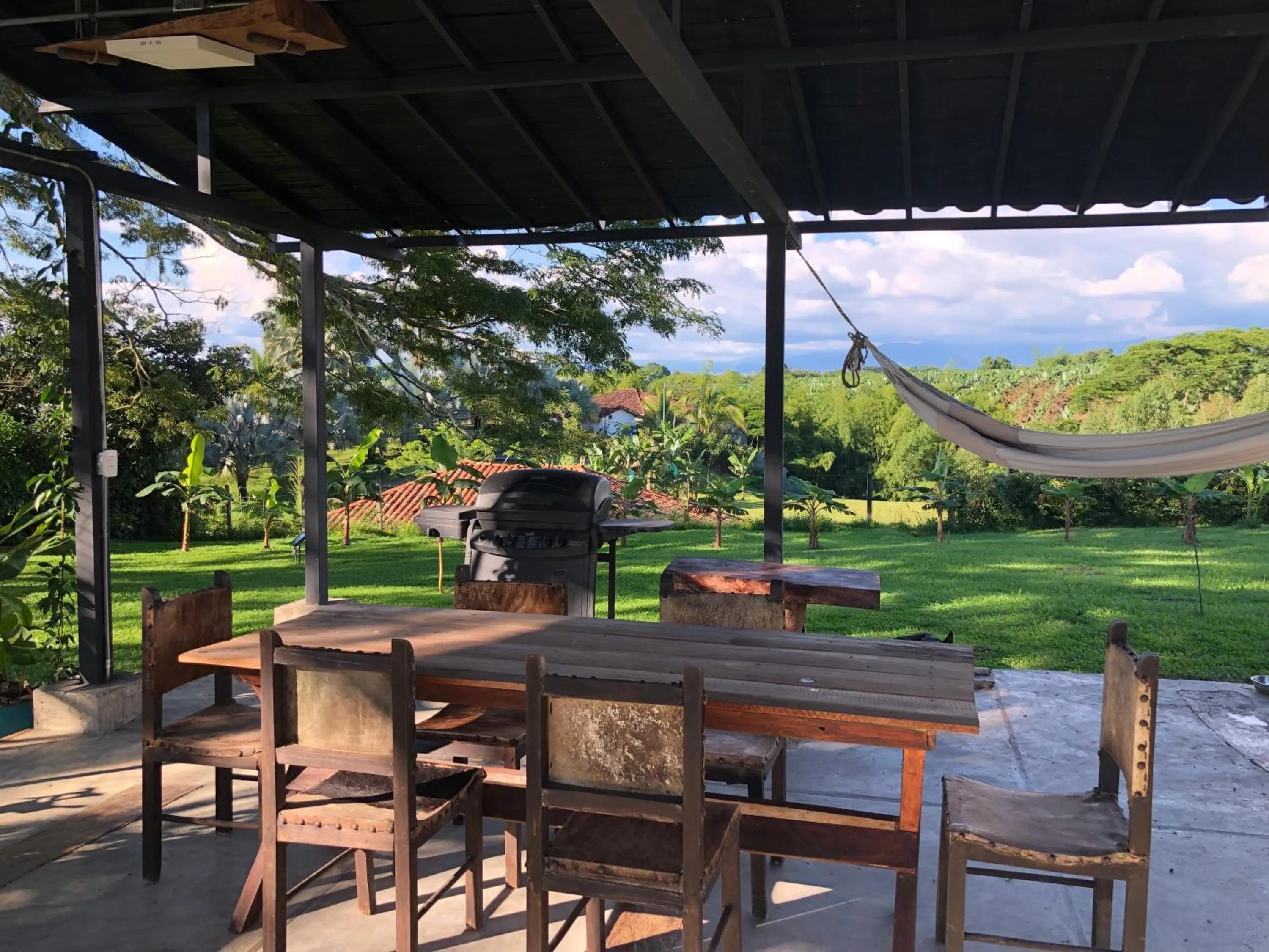 BBQ facilities in Finca Hotel Brasilia