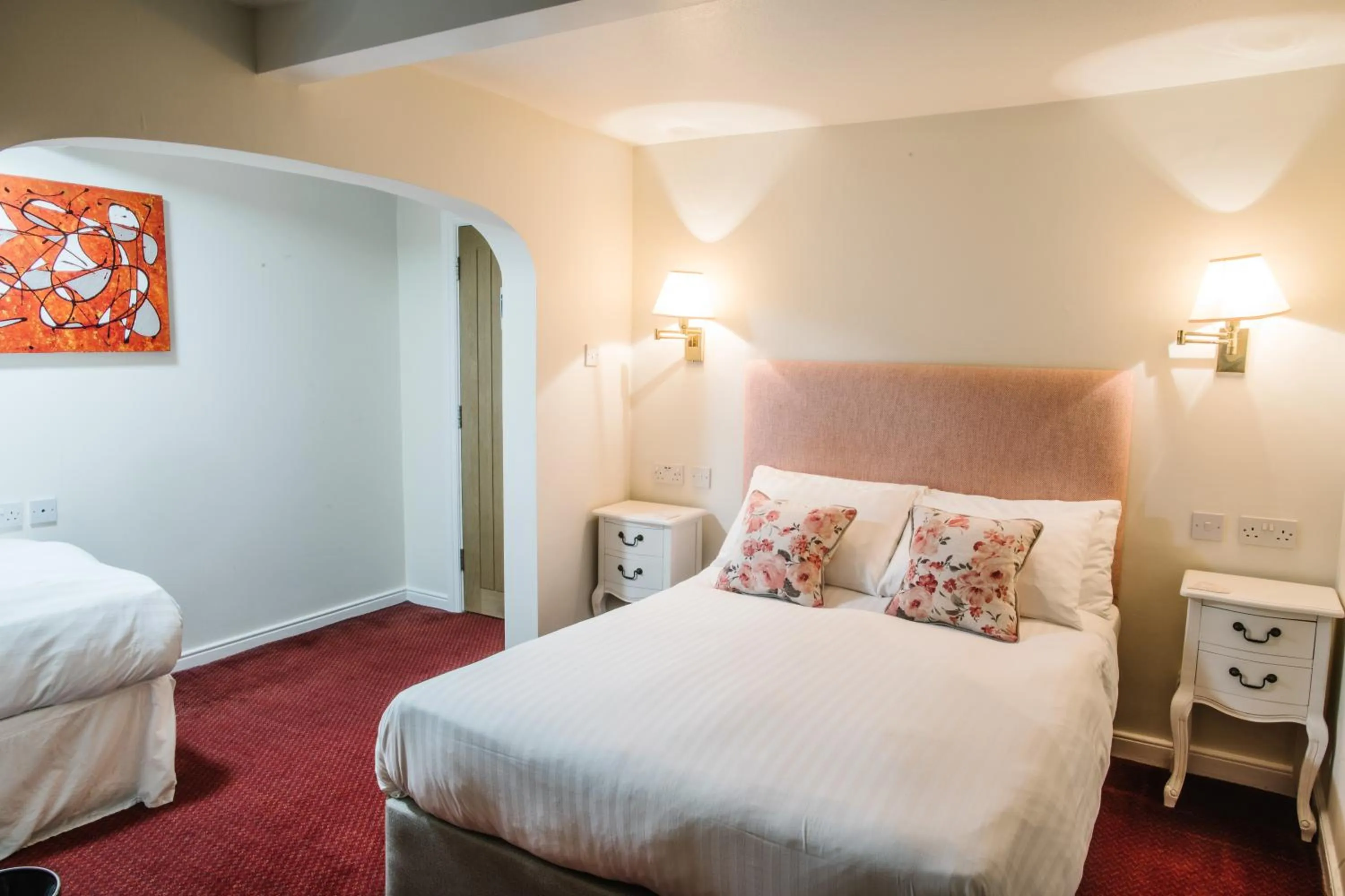 Bed in The Old Fourpenny Hotel