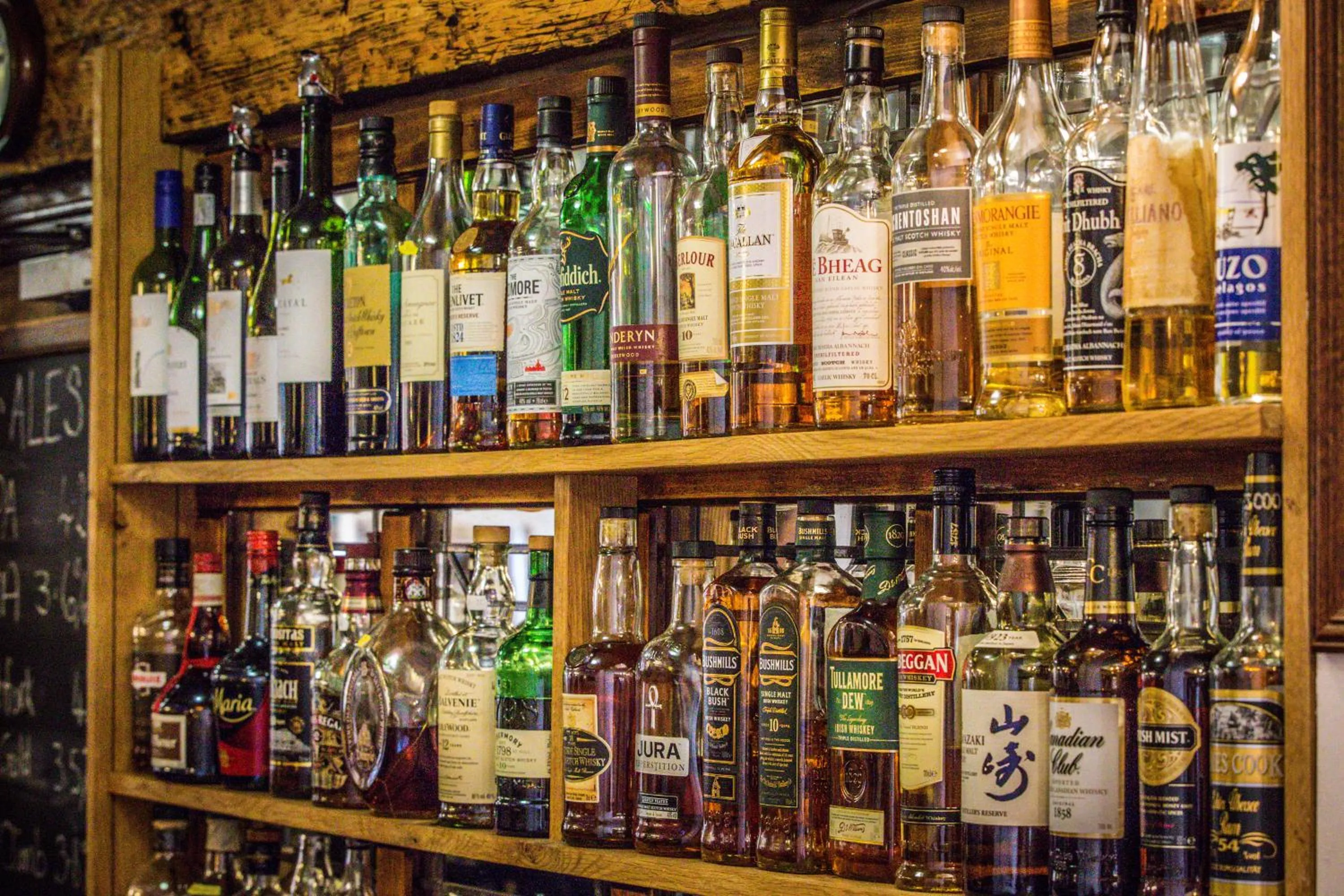 Alcoholic drinks in The Old Fourpenny Hotel