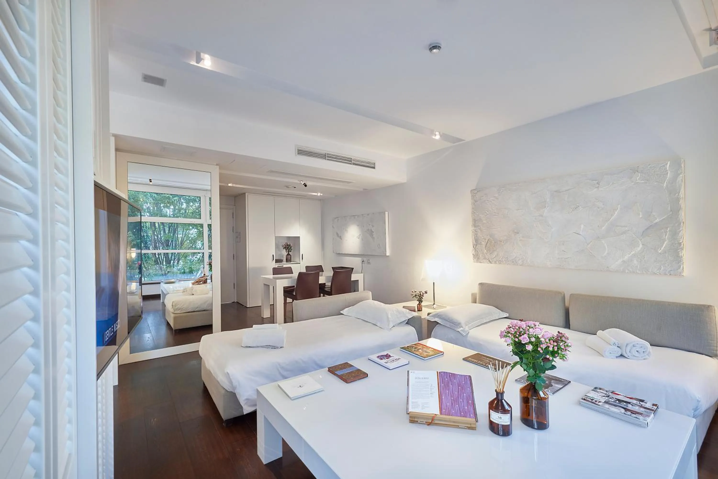 Bed in Magna Pars l'Hotel à Parfum