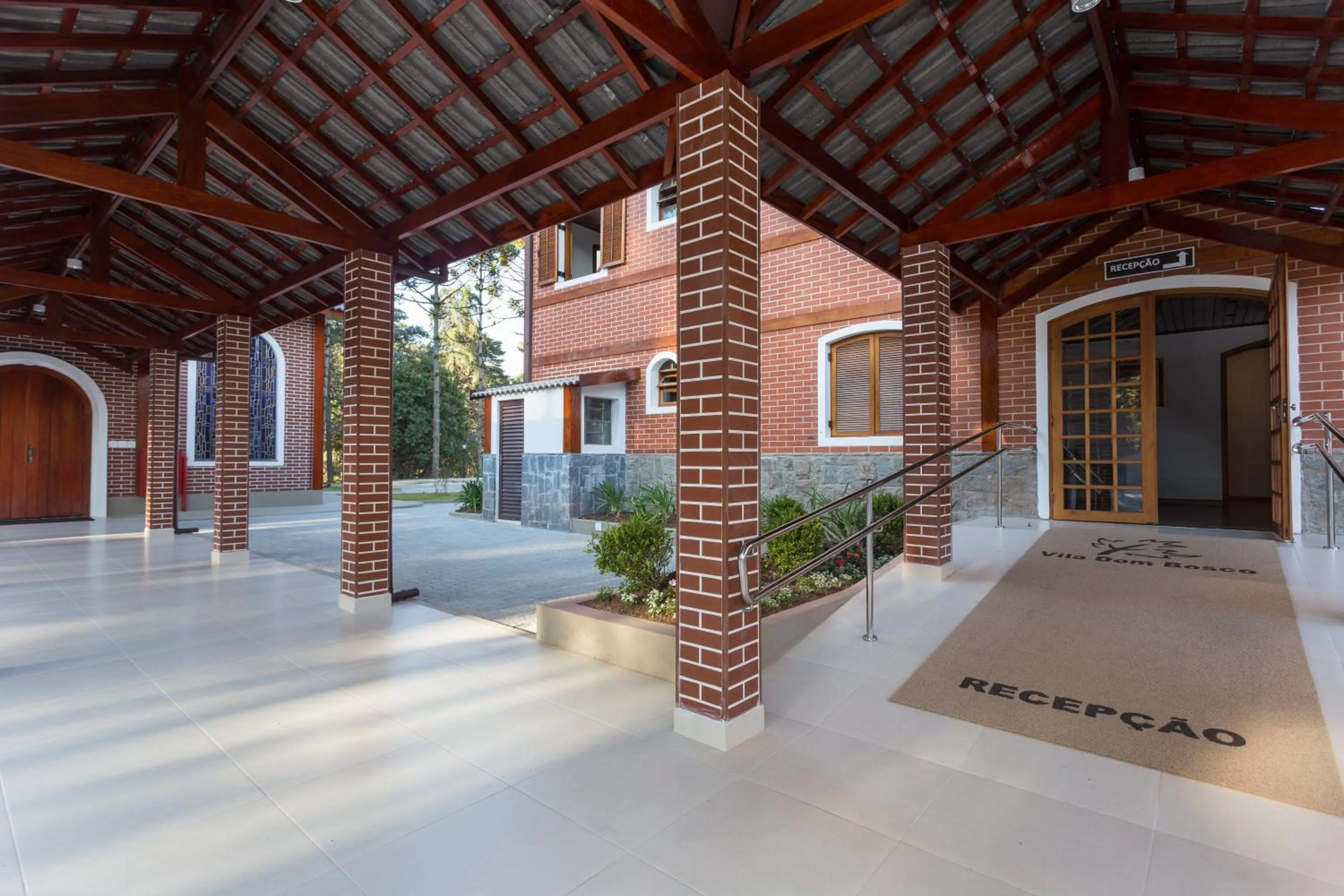 Lobby or reception in Vila Dom Bosco