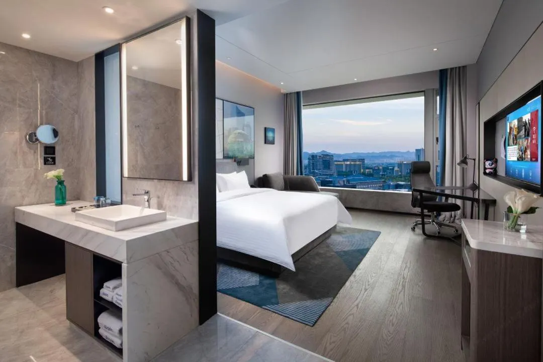 Bed in Hampton By Hilton Hangzhou Future Sign Technology City