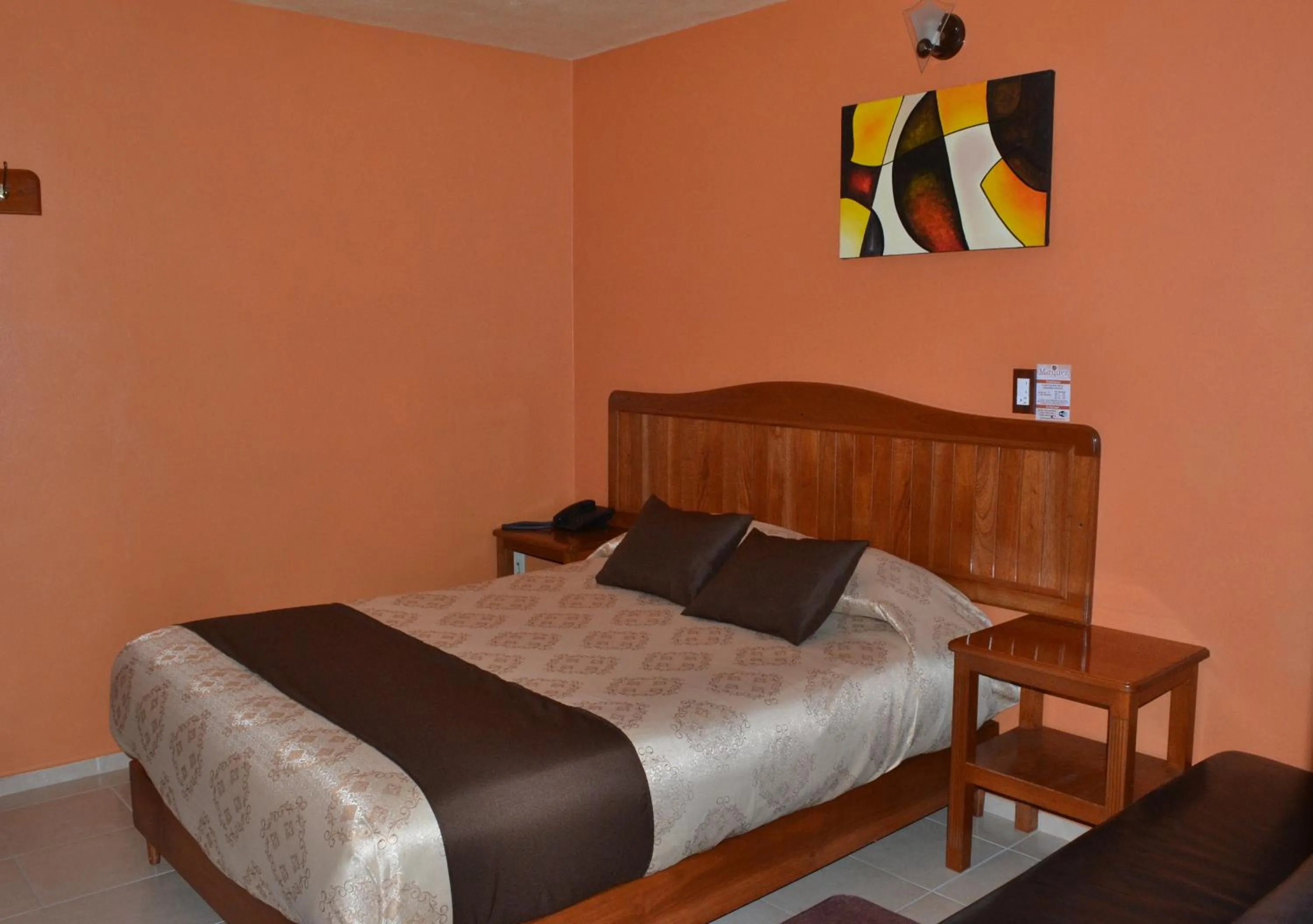 Bed in Hotel Márquez