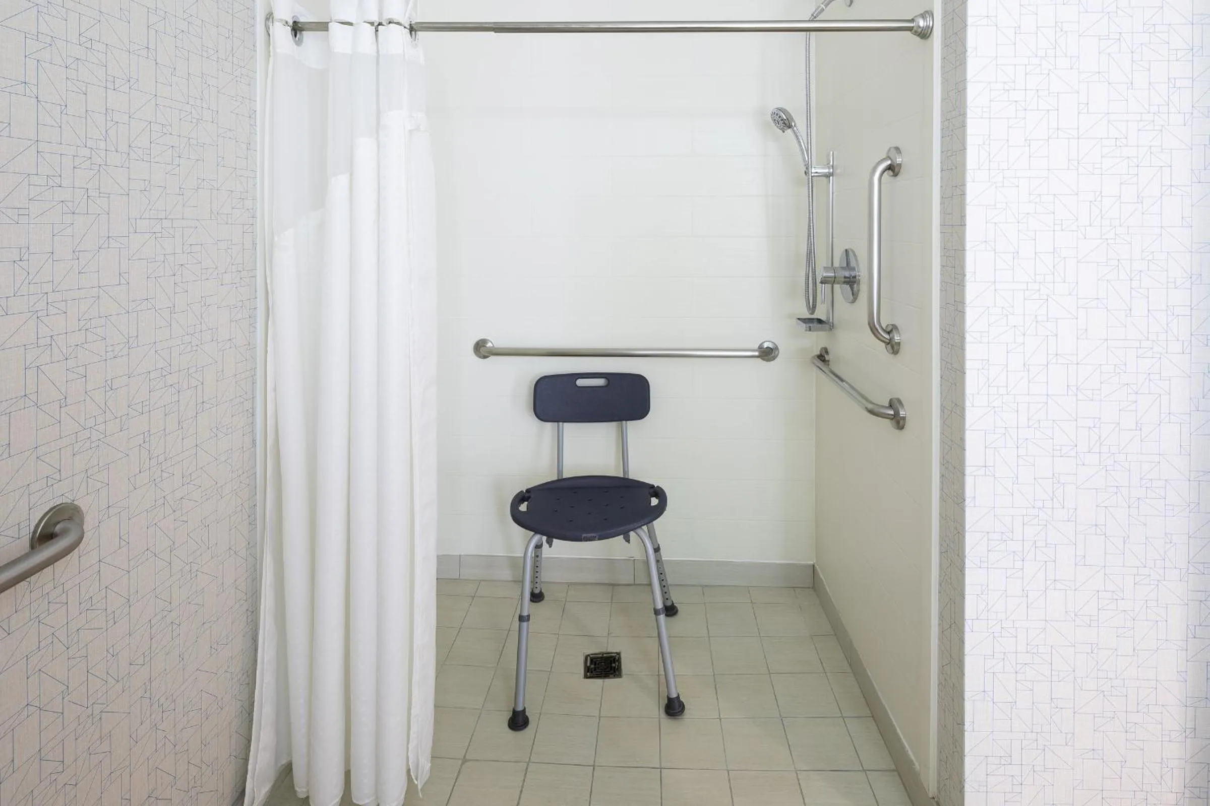 Shower in Holiday Inn Express & Suites Chicago West - St Charles by IHG