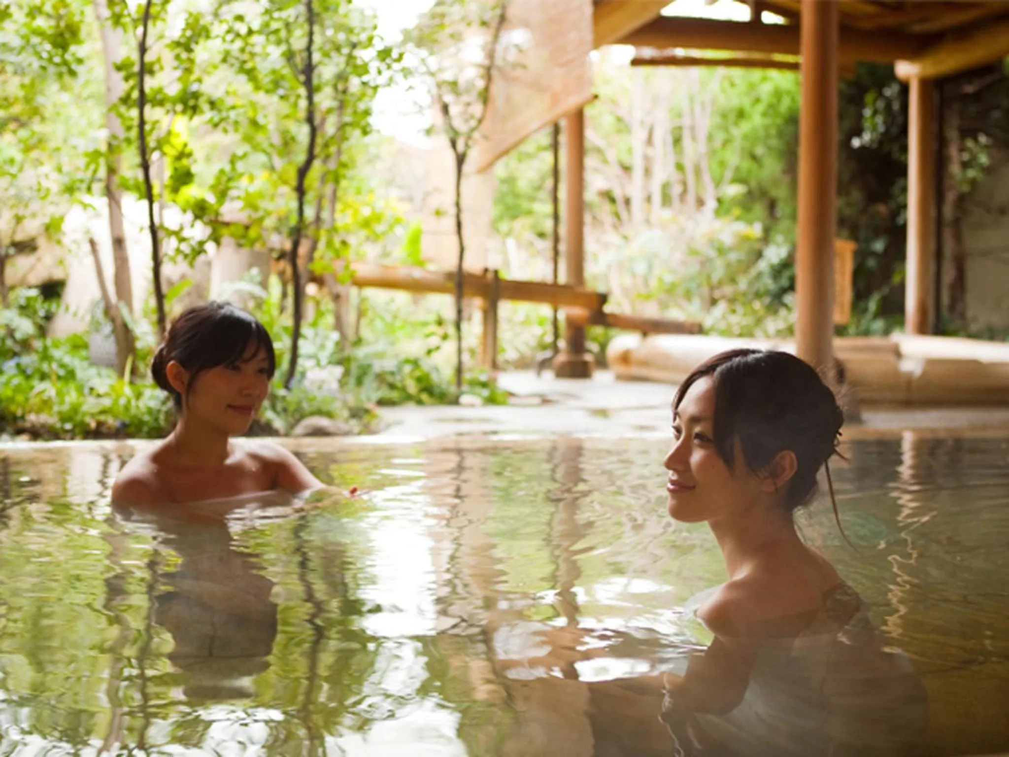 Hot Spring Bath in Yumoto Konpira Onsen Hananoyu Kobaitei