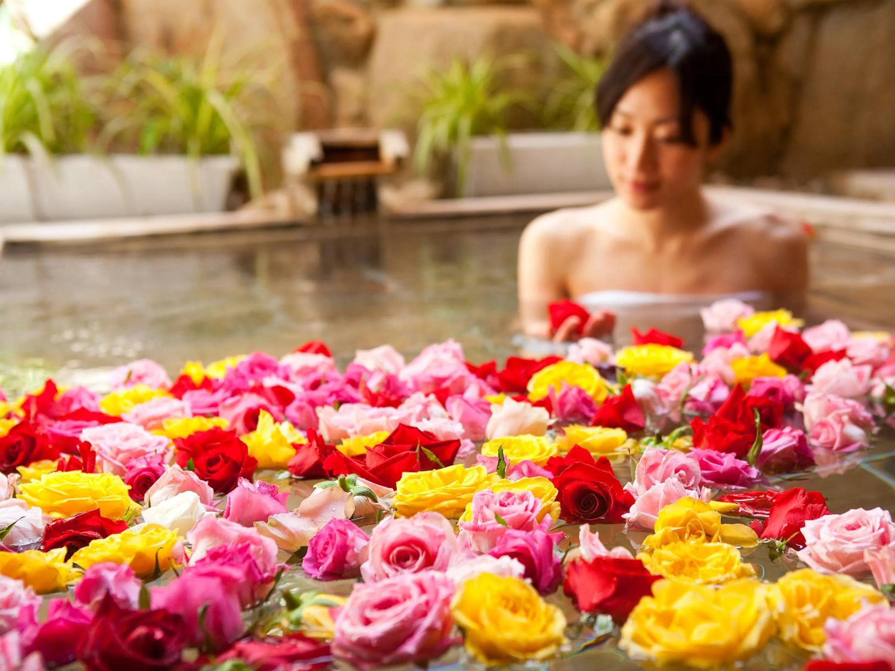 Hot Spring Bath in Yumoto Konpira Onsen Hananoyu Kobaitei