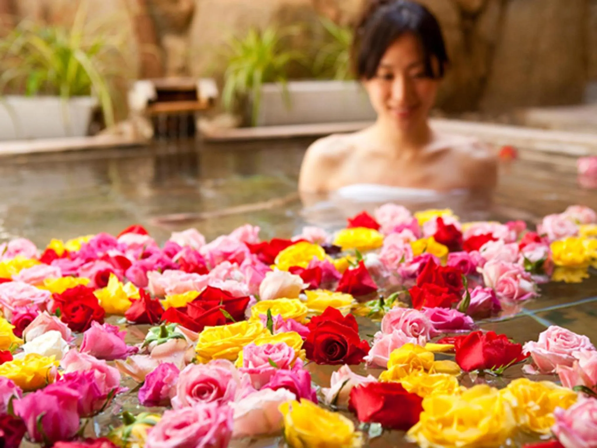 Hot Spring Bath in Yumoto Konpira Onsen Hananoyu Kobaitei