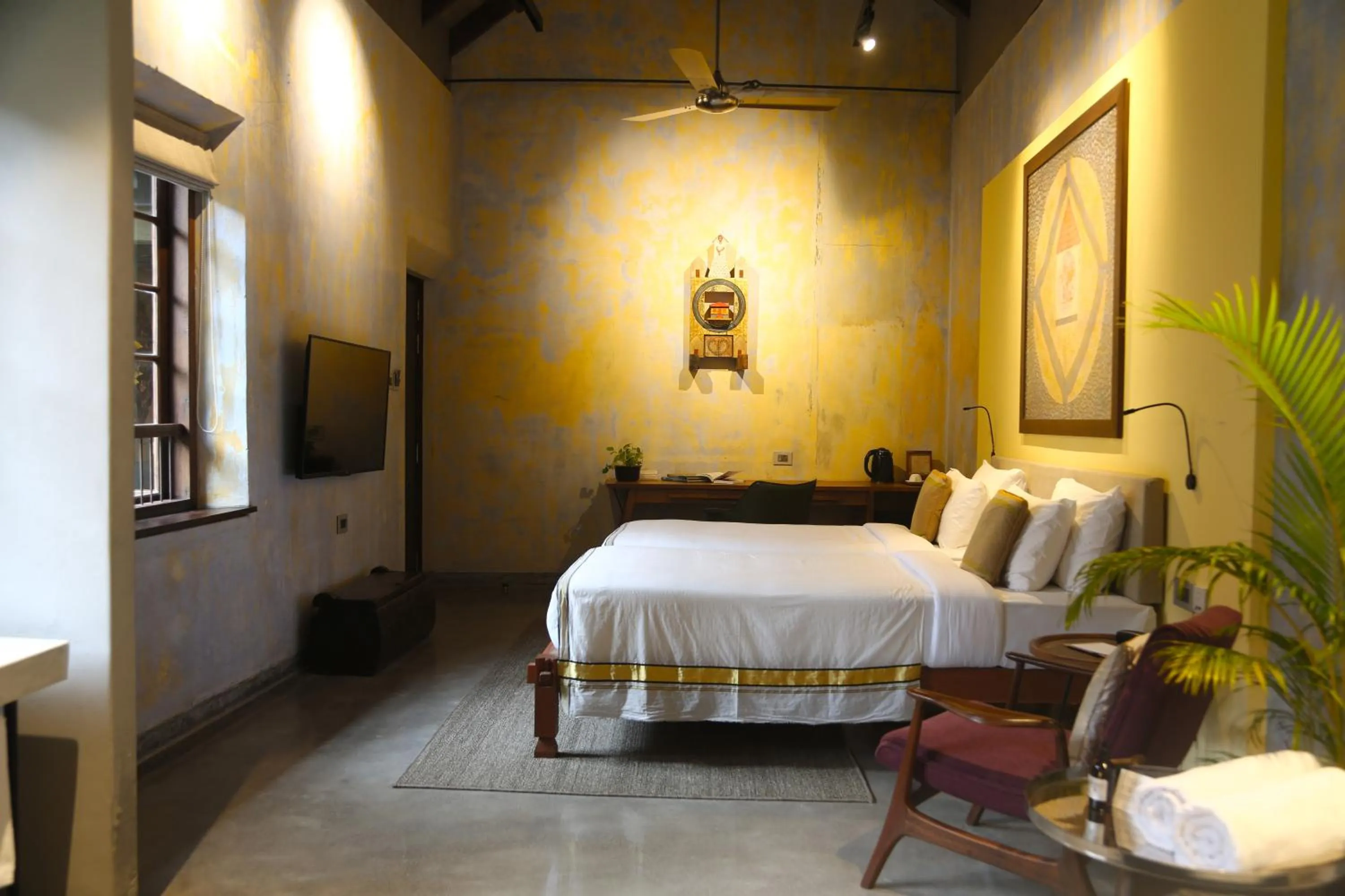 Bedroom, Bed in The Postcard Mandalay Hall, Kochi