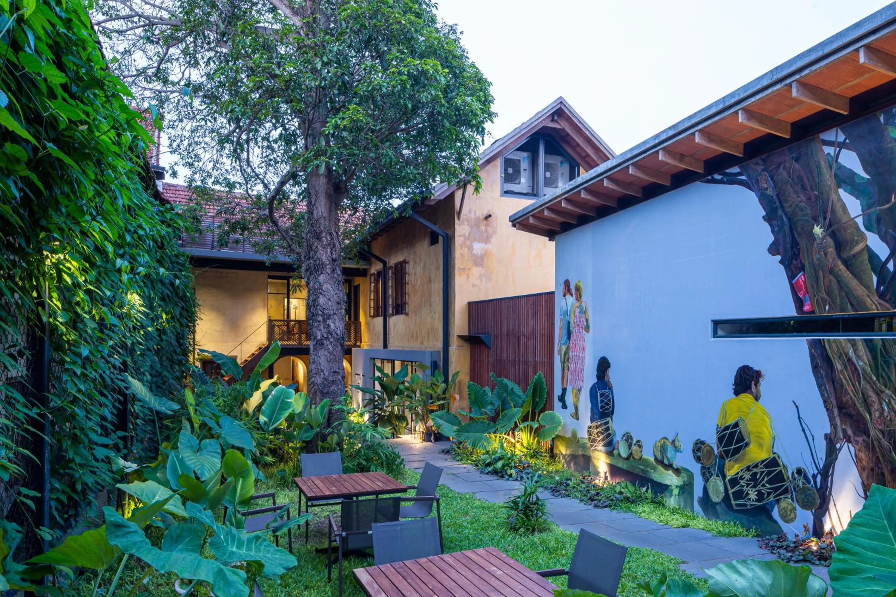 Garden view in The Postcard Mandalay Hall, Kochi