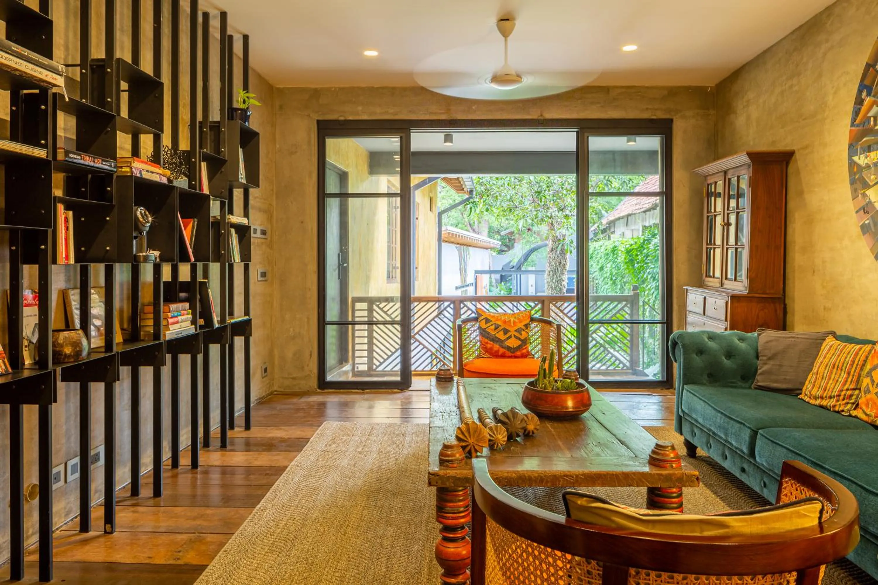 Seating area in The Postcard Mandalay Hall, Kochi