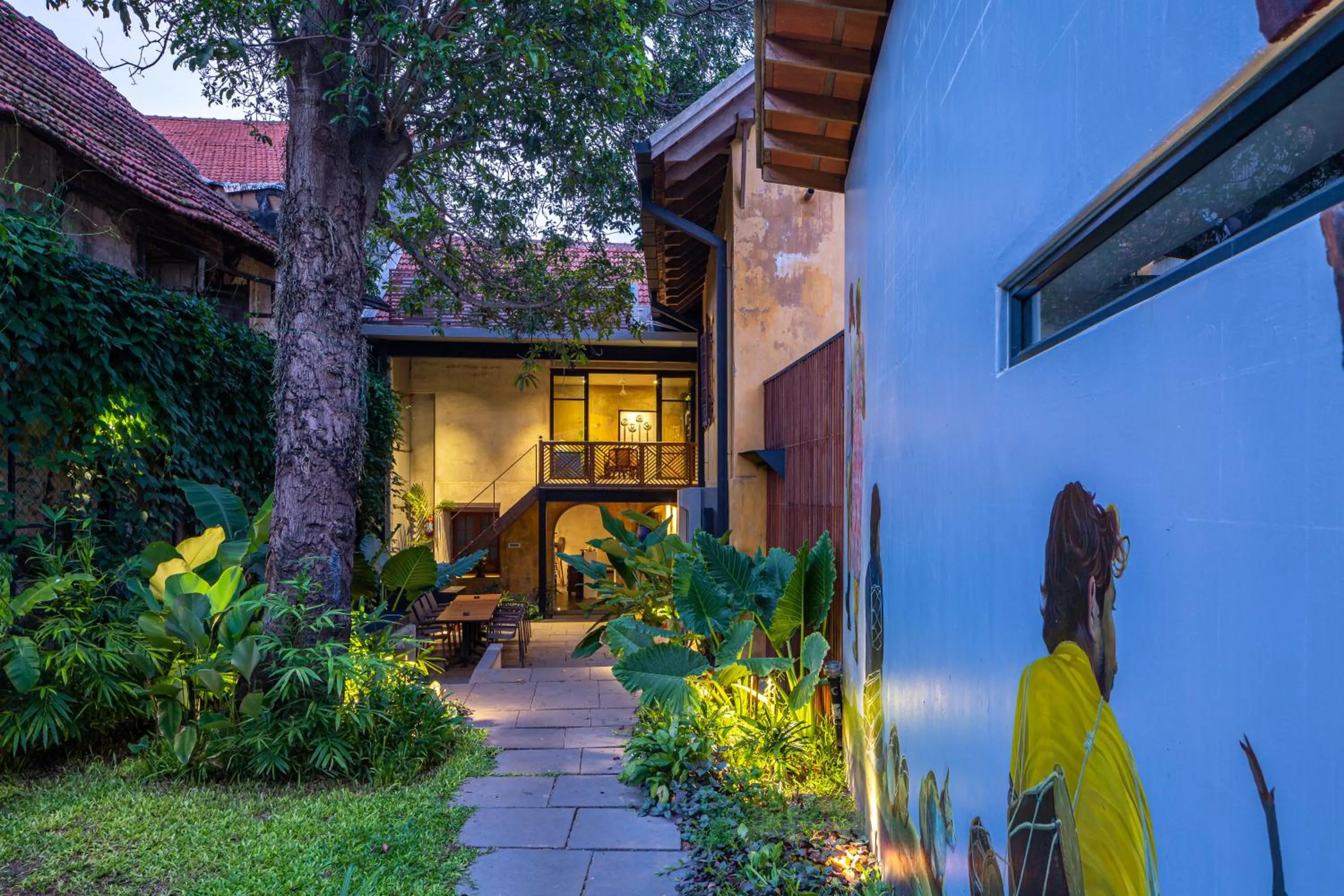 Garden view in The Postcard Mandalay Hall, Kochi