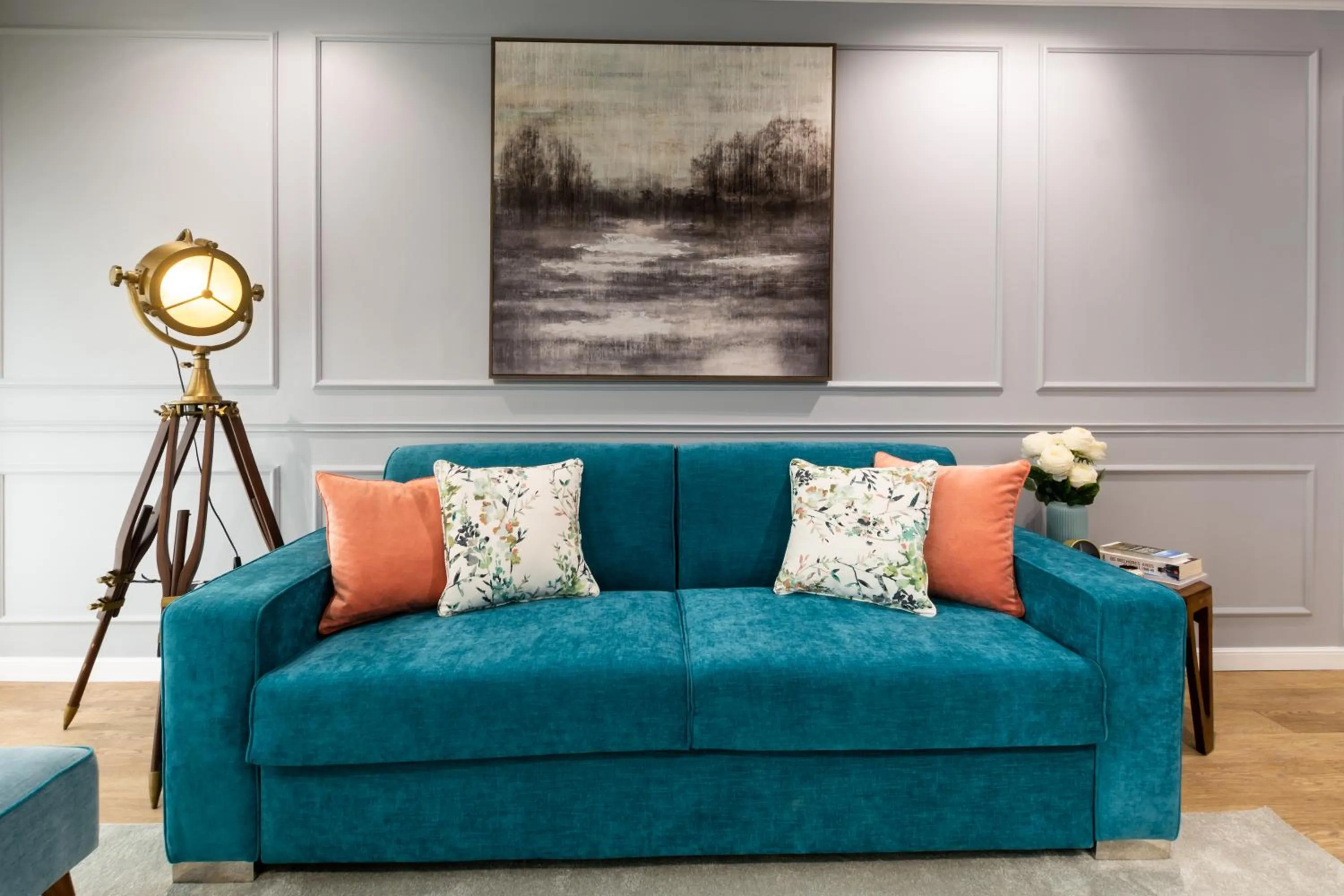 Living room in Azor Central Lodge