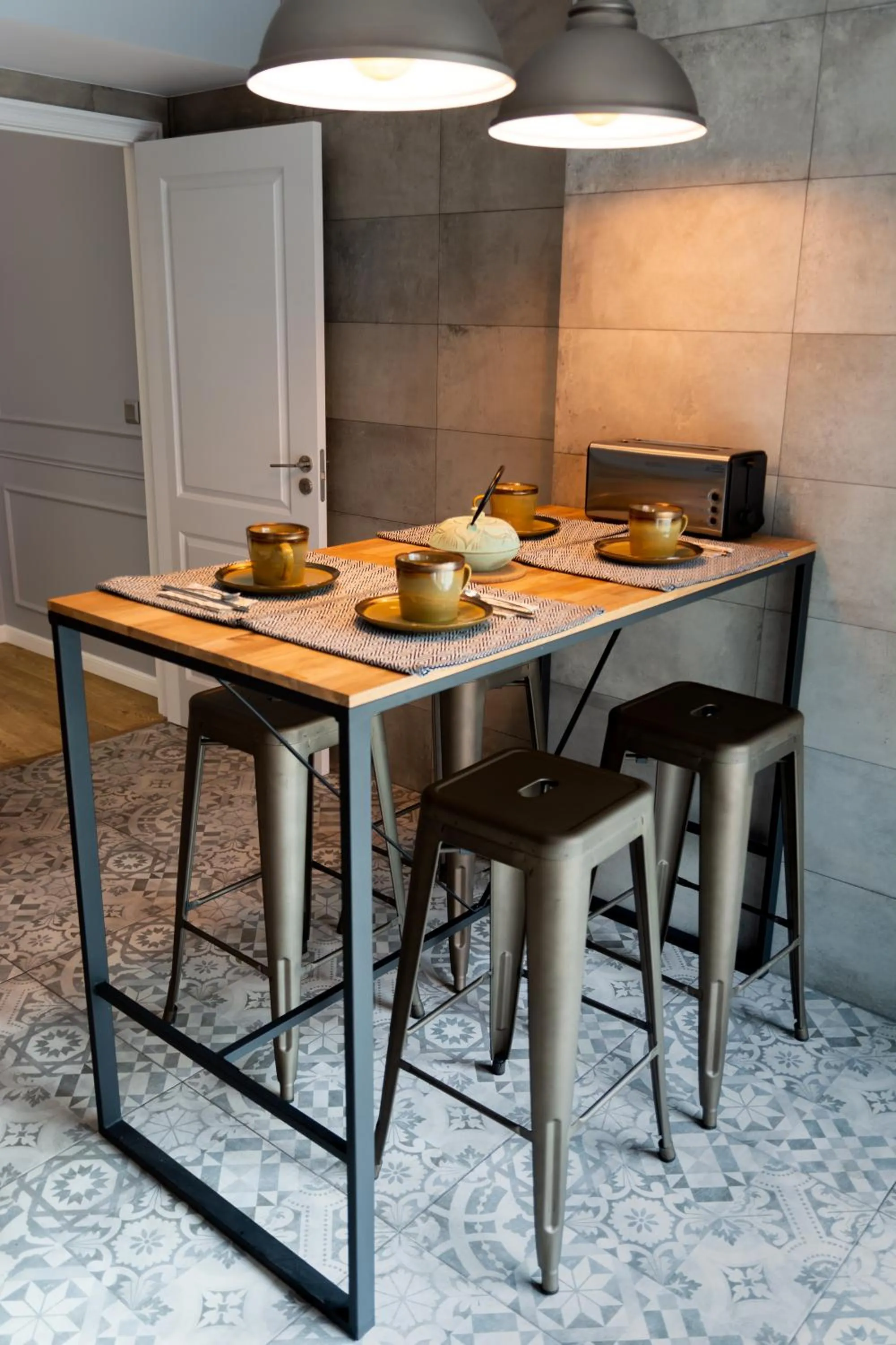 Kitchen or kitchenette in Azor Central Lodge