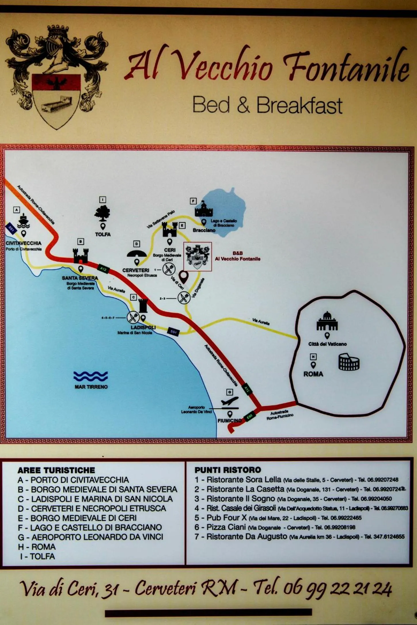 Logo/Certificate/Sign in Al Vecchio Fontanile B&B